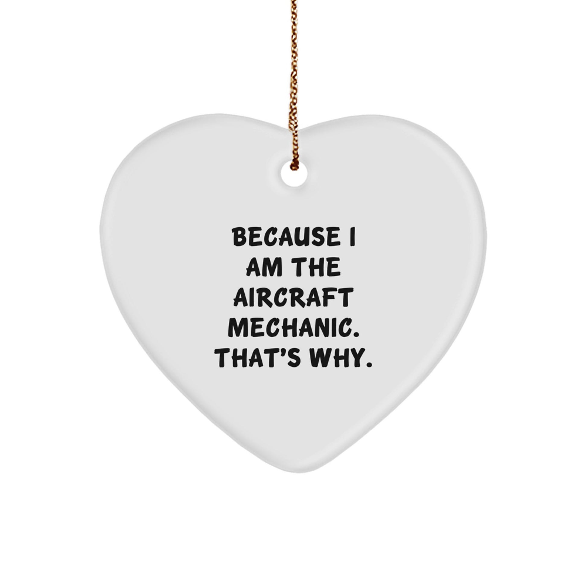 Family Treasure Aircraft Mechanic Christmas Ornament Gift - Image 1