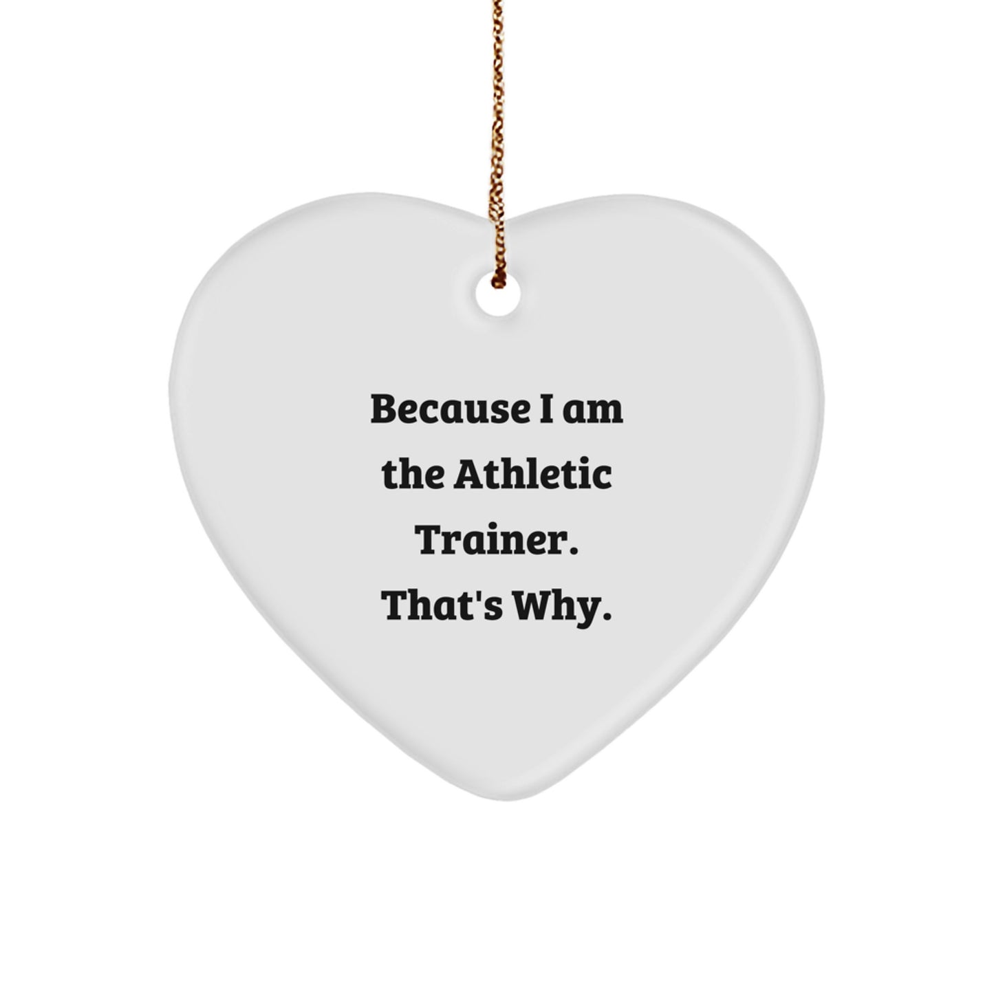 Novelty Athletic Trainer Christmas Ornament Keepsake for Friends Gift - Image 1