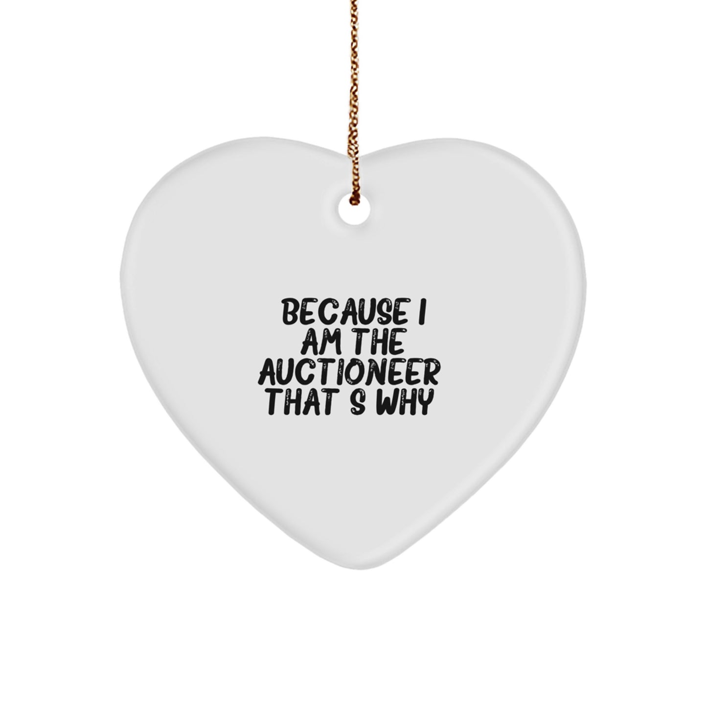 Bold Auctioneer Novelty Christmas Ornament for Friends Unique Gift - Image 1