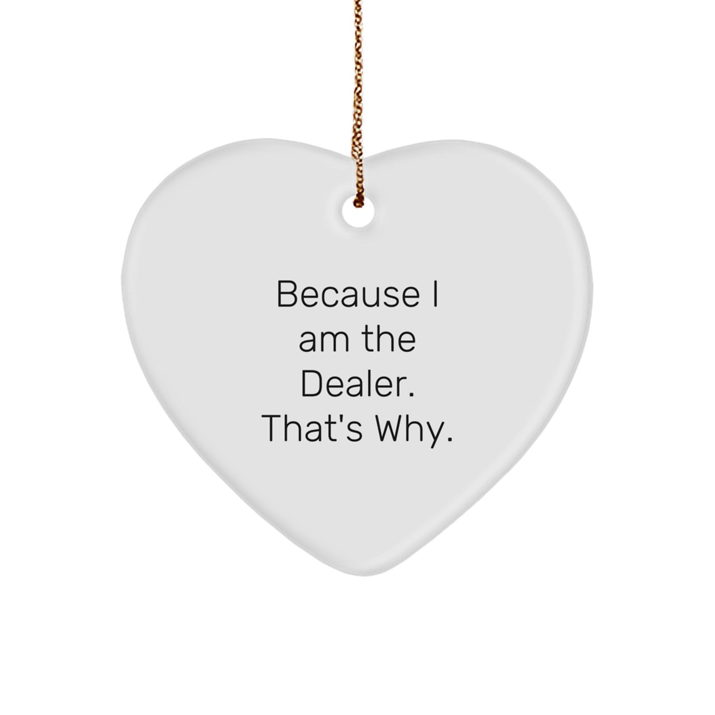 Bold Dealer Christmas Gift for Neighbors Essential Heart Ornament - Image 1