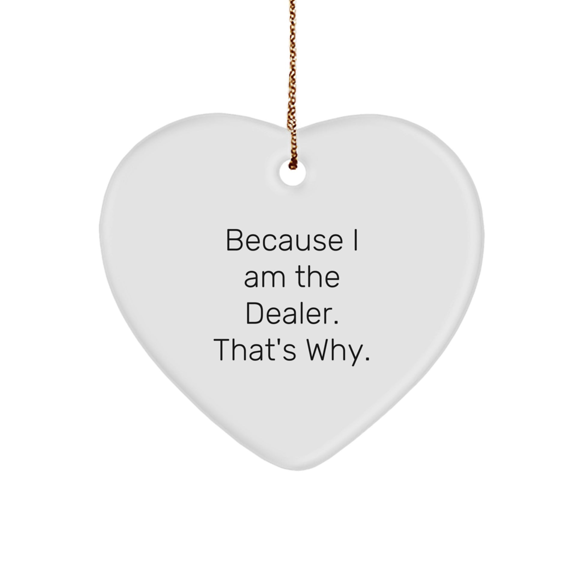 Bold Dealer Christmas Gift for Neighbors Essential Heart Ornament - Image 1