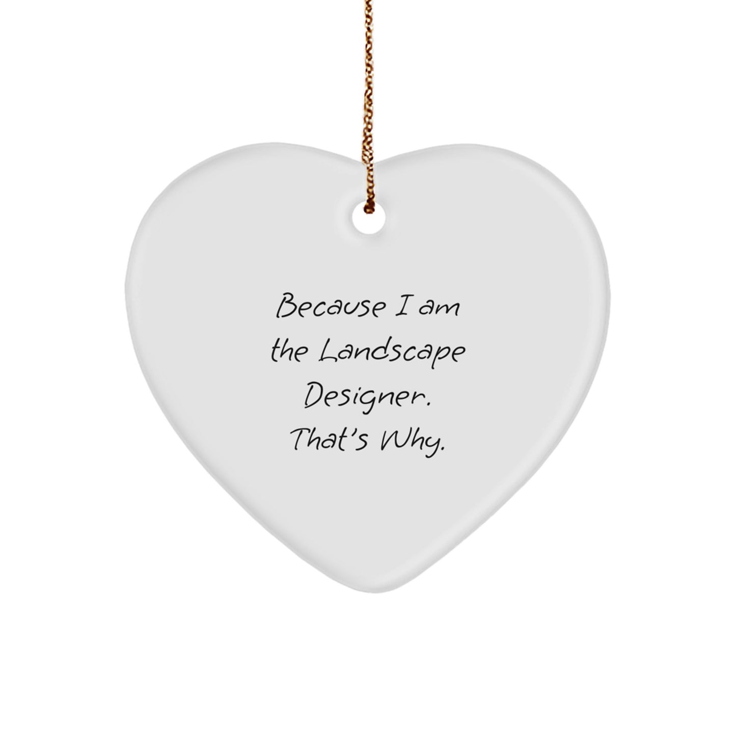 Landscape Designer Keepsake Christmas Ornament for Him Gift - Image 1