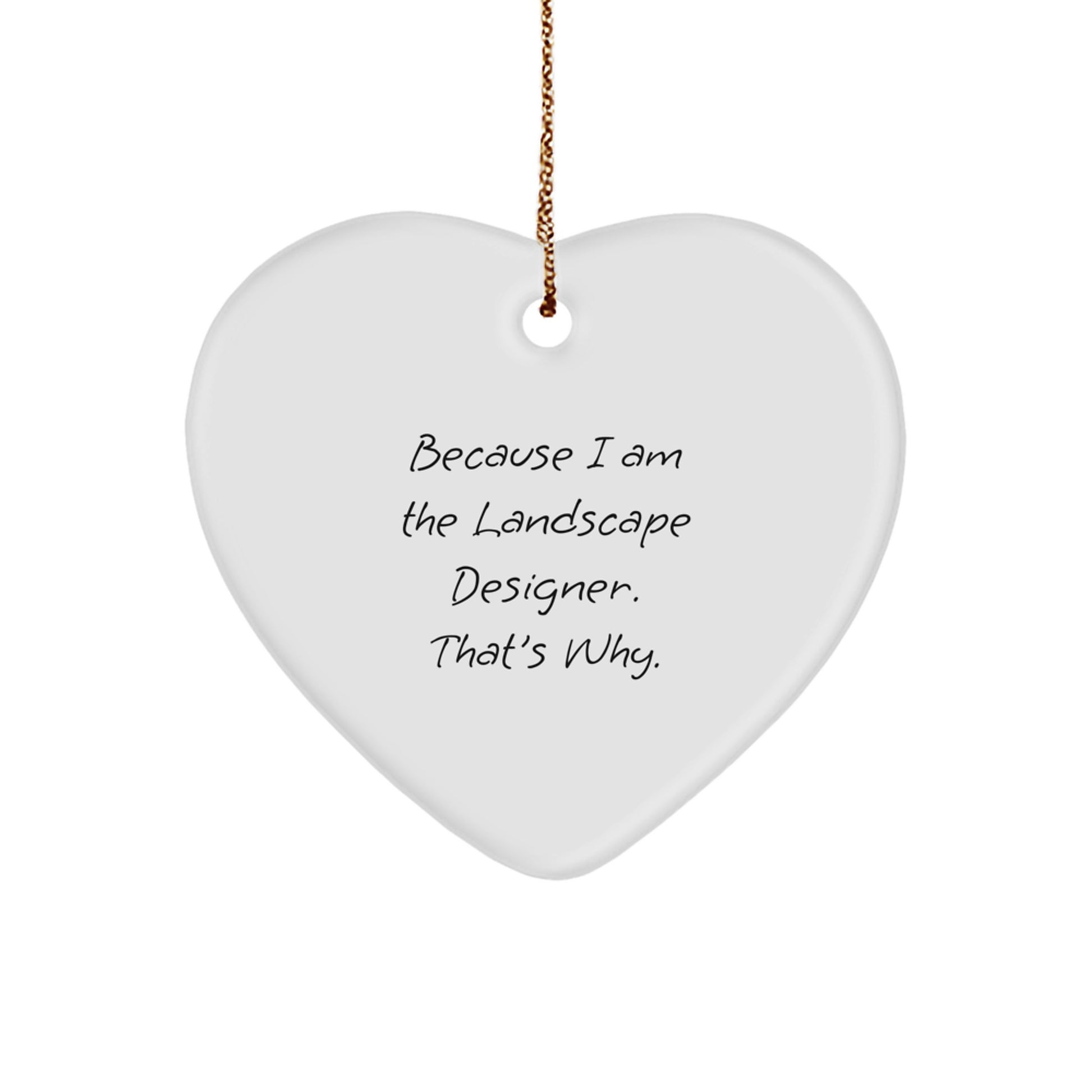 Landscape Designer Keepsake Christmas Ornament for Him Gift - Image 1