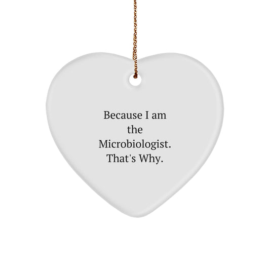 Favorite Microbiologist Christmas Ornament Gift For Kids - Because I Am - Image 1