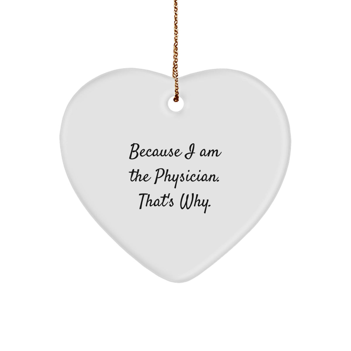 Physician Keepsake Christmas Ornament for Him Gift - Image 1