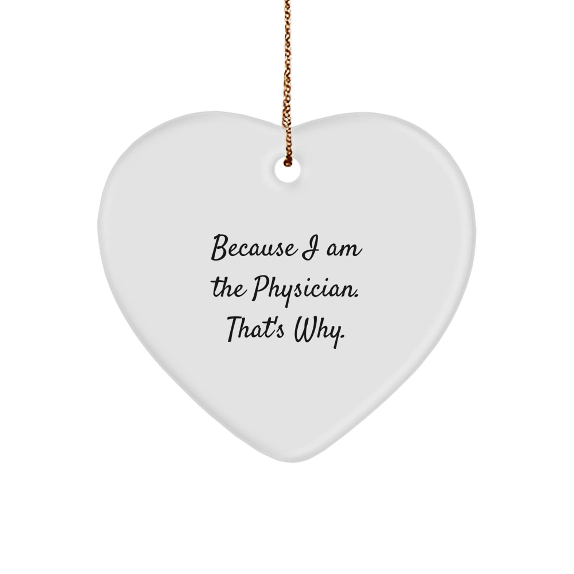 Physician Keepsake Christmas Ornament for Him Gift - Image 1