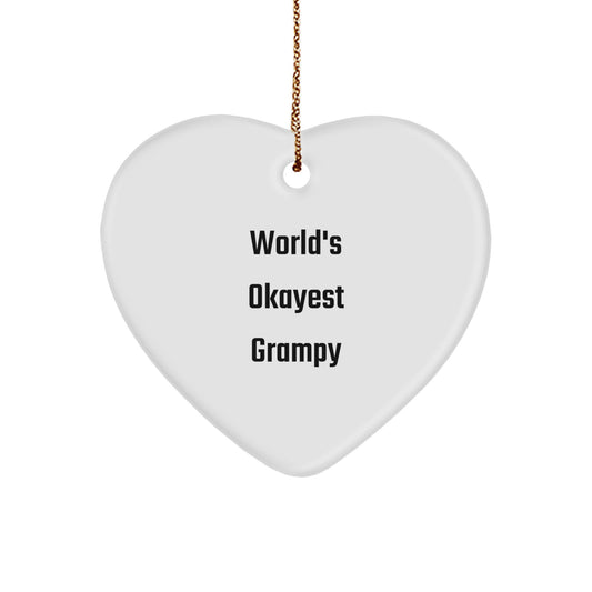 Funny Grampy Gifts from Men to World's Okayest Grampy for Christmas - Image 1