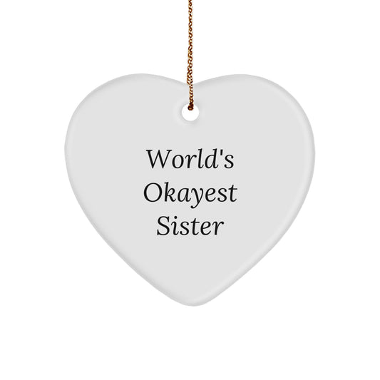 Sister Treasure Christmas Ornament Gift for a Daughter - Image 1