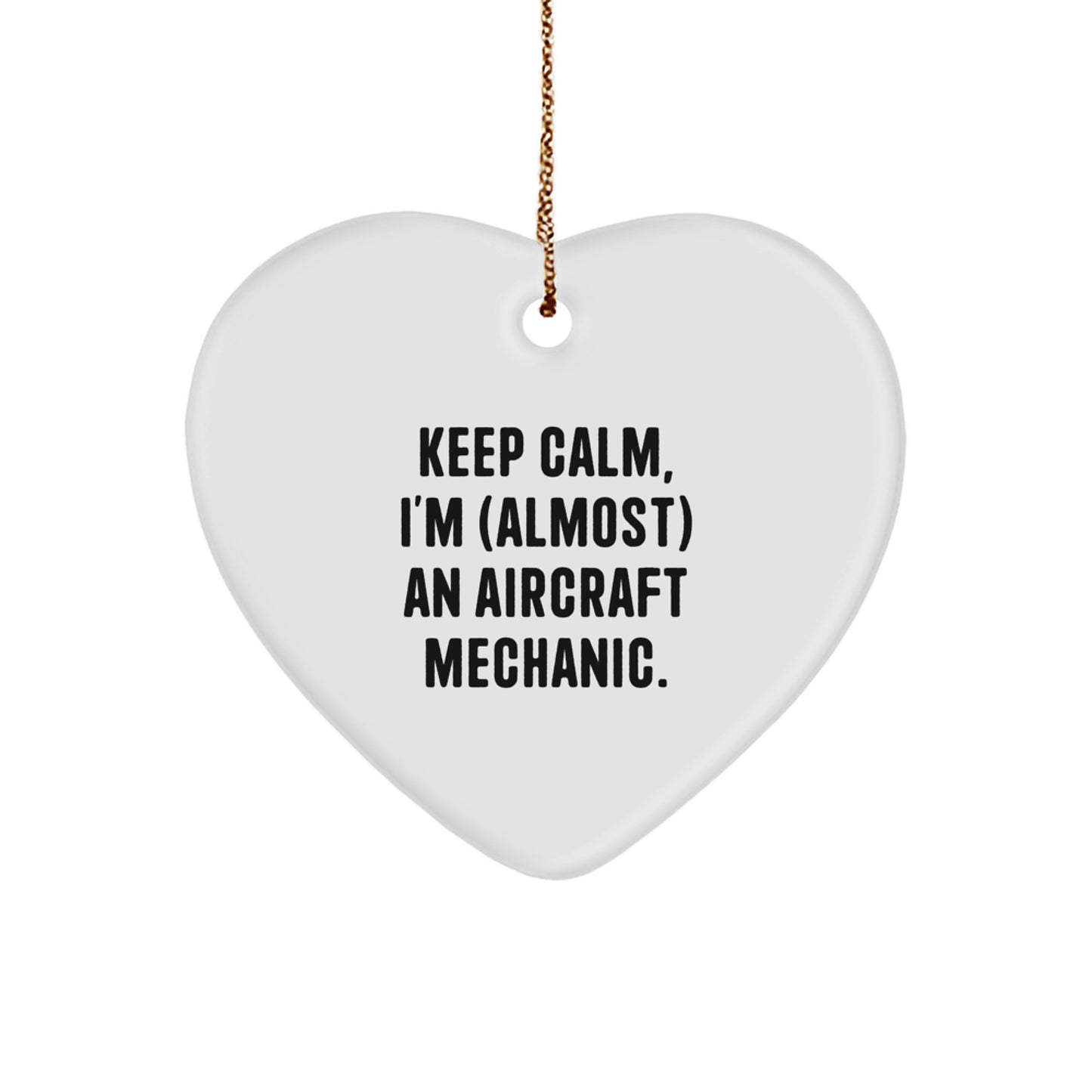Fun Aircraft Mechanic Christmas Ornament Must for Neighbors Festive Gift - Image 1