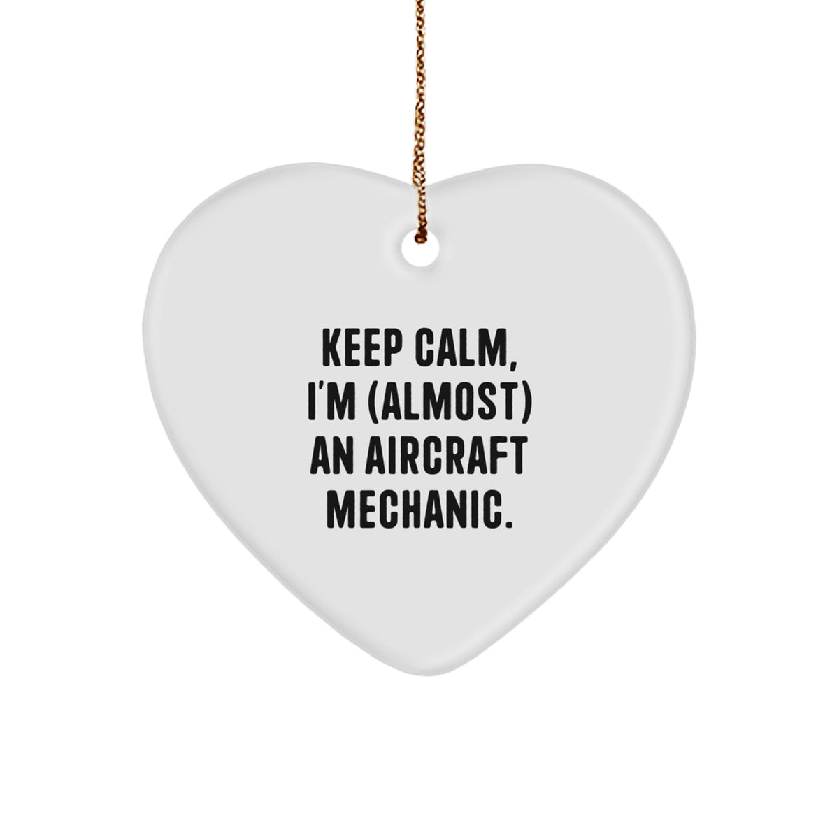 Fun Aircraft Mechanic Christmas Ornament Must for Neighbors Festive Gift - Image 1