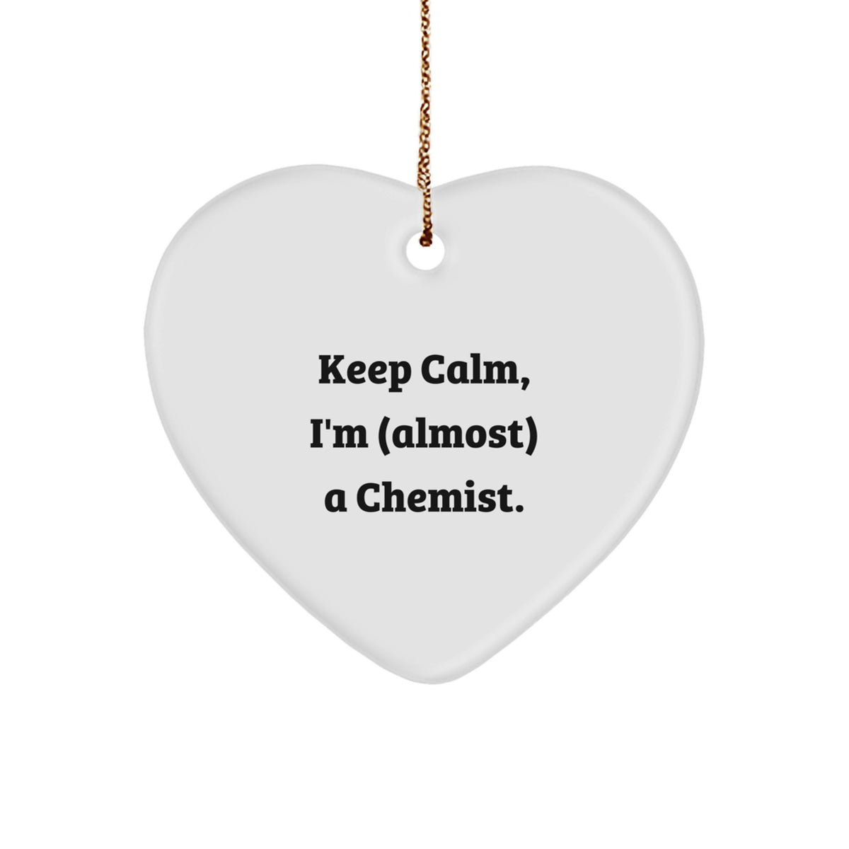 Chemist Keepsake Christmas Ornament for Him Gift With Sublimation Print - Image 1