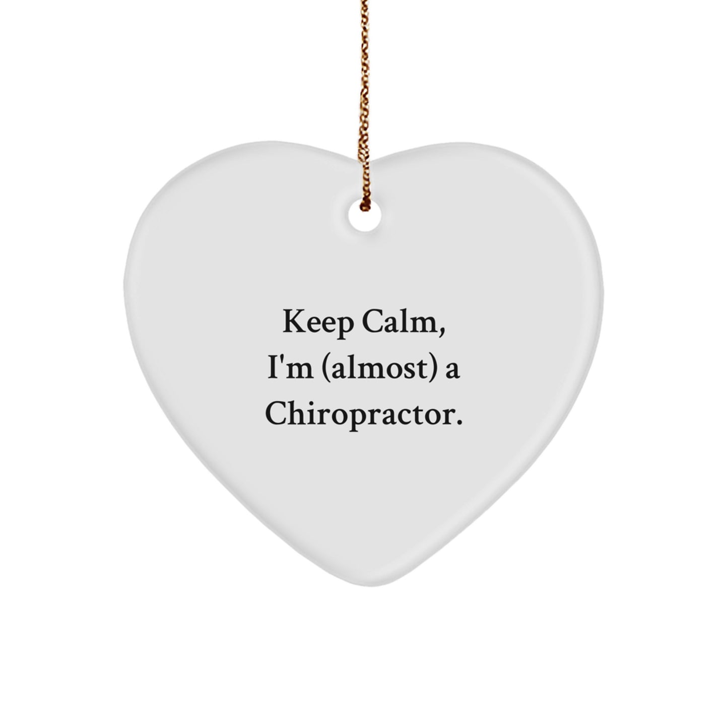Christmas Gift for Her Chiropractor Heart Ornament Present - Image 1