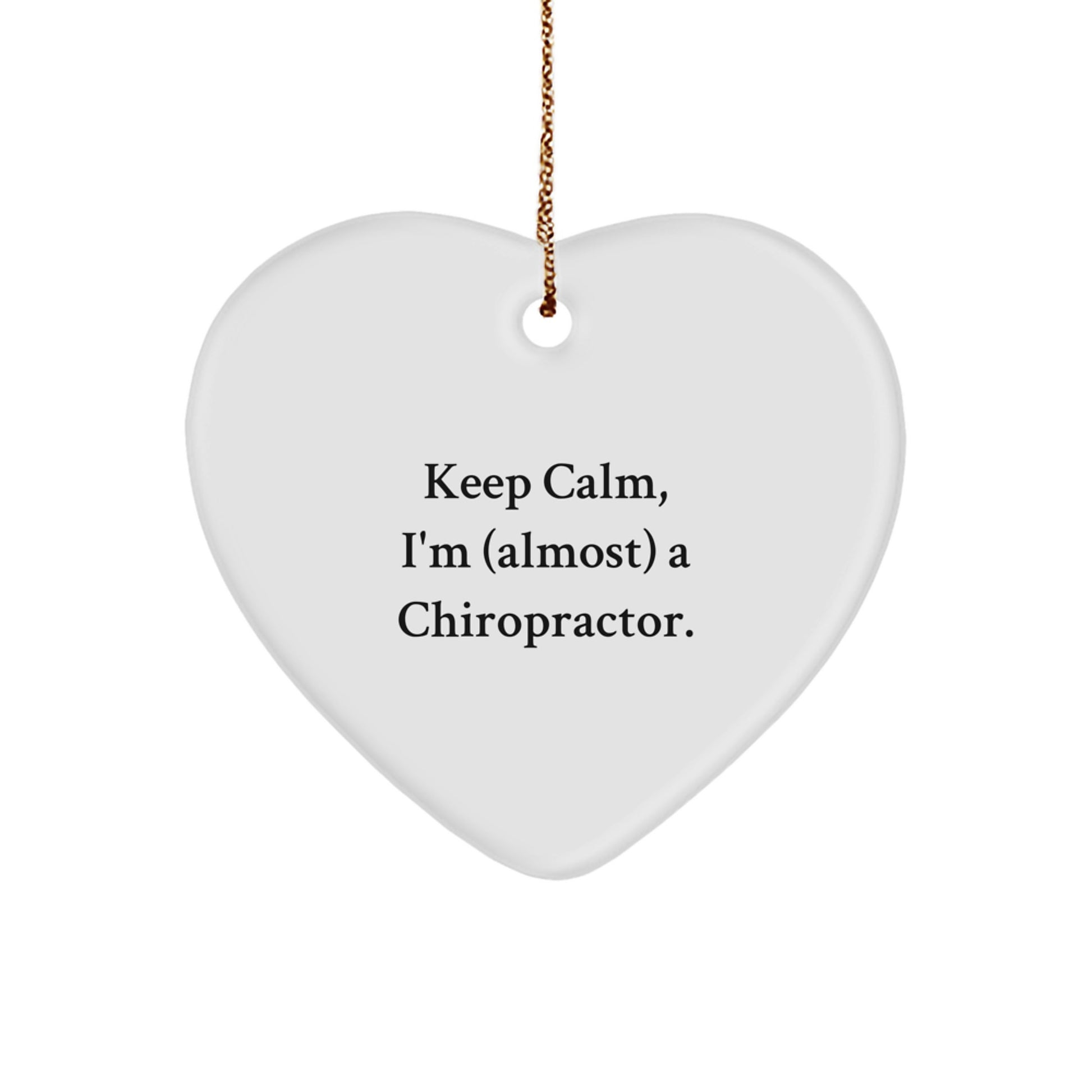 Christmas Gift for Her Chiropractor Heart Ornament Present - Image 1