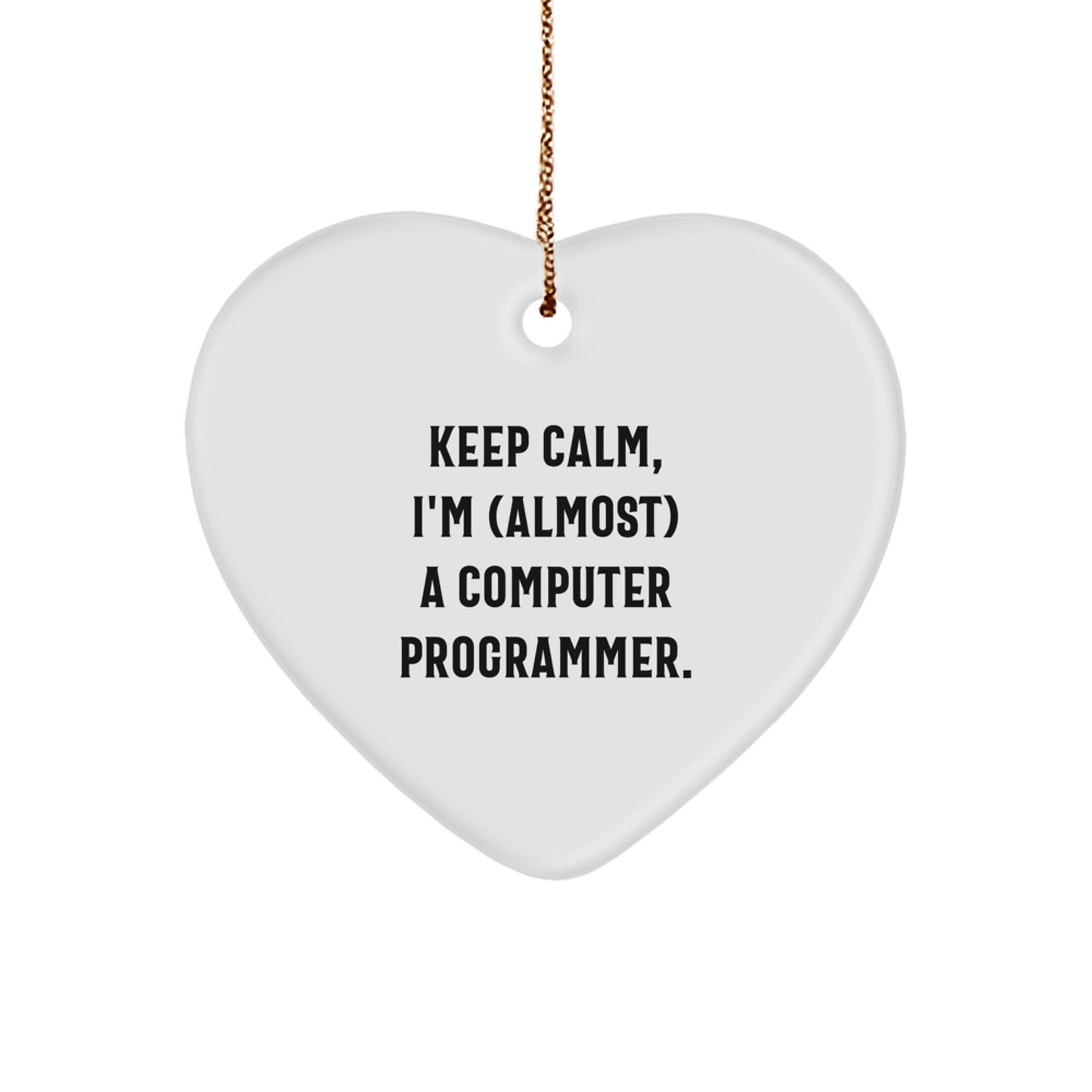 Computer Programmer Keepsake Christmas Ornament for Him Gift - Image 1