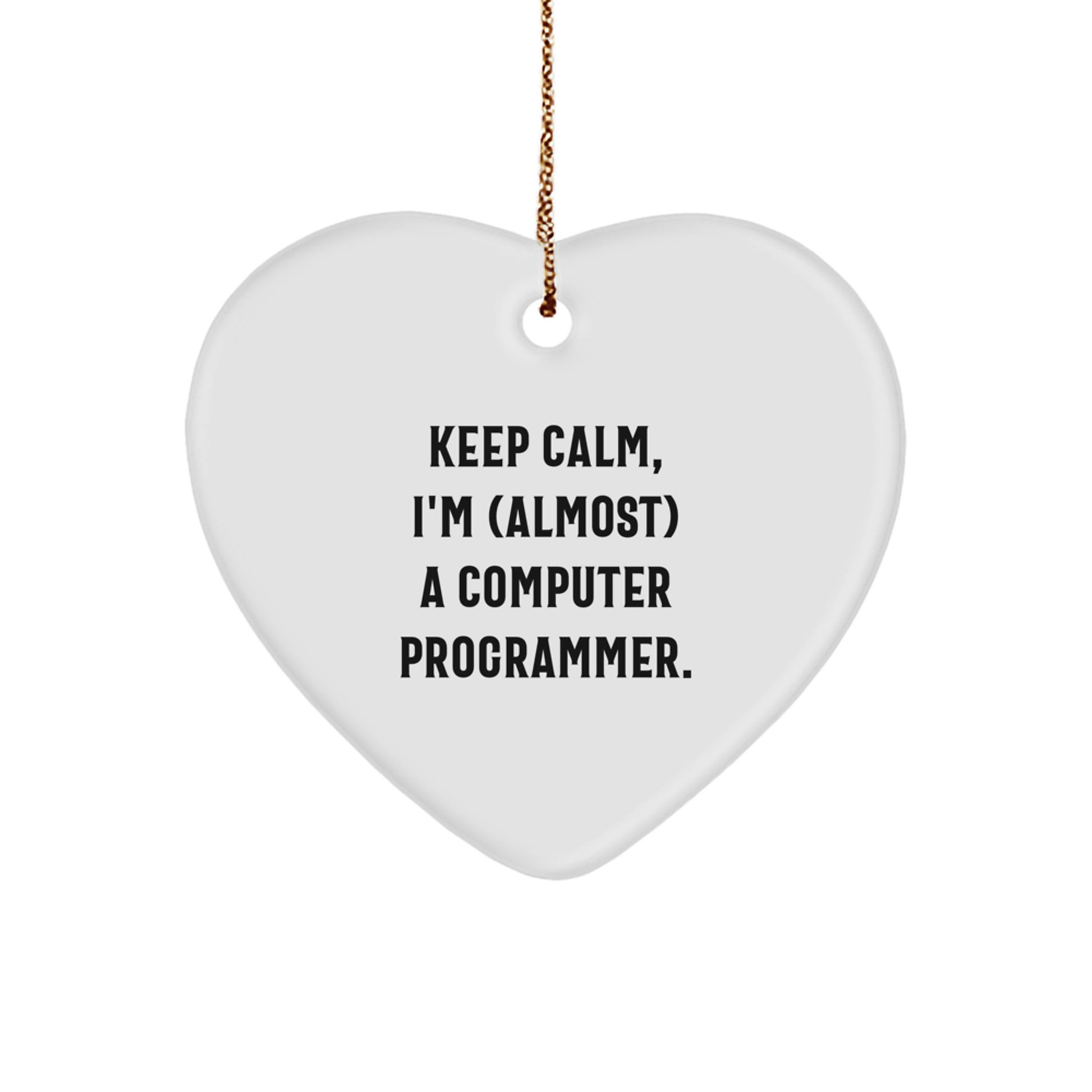 Computer Programmer Keepsake Christmas Ornament for Him Gift - Image 1