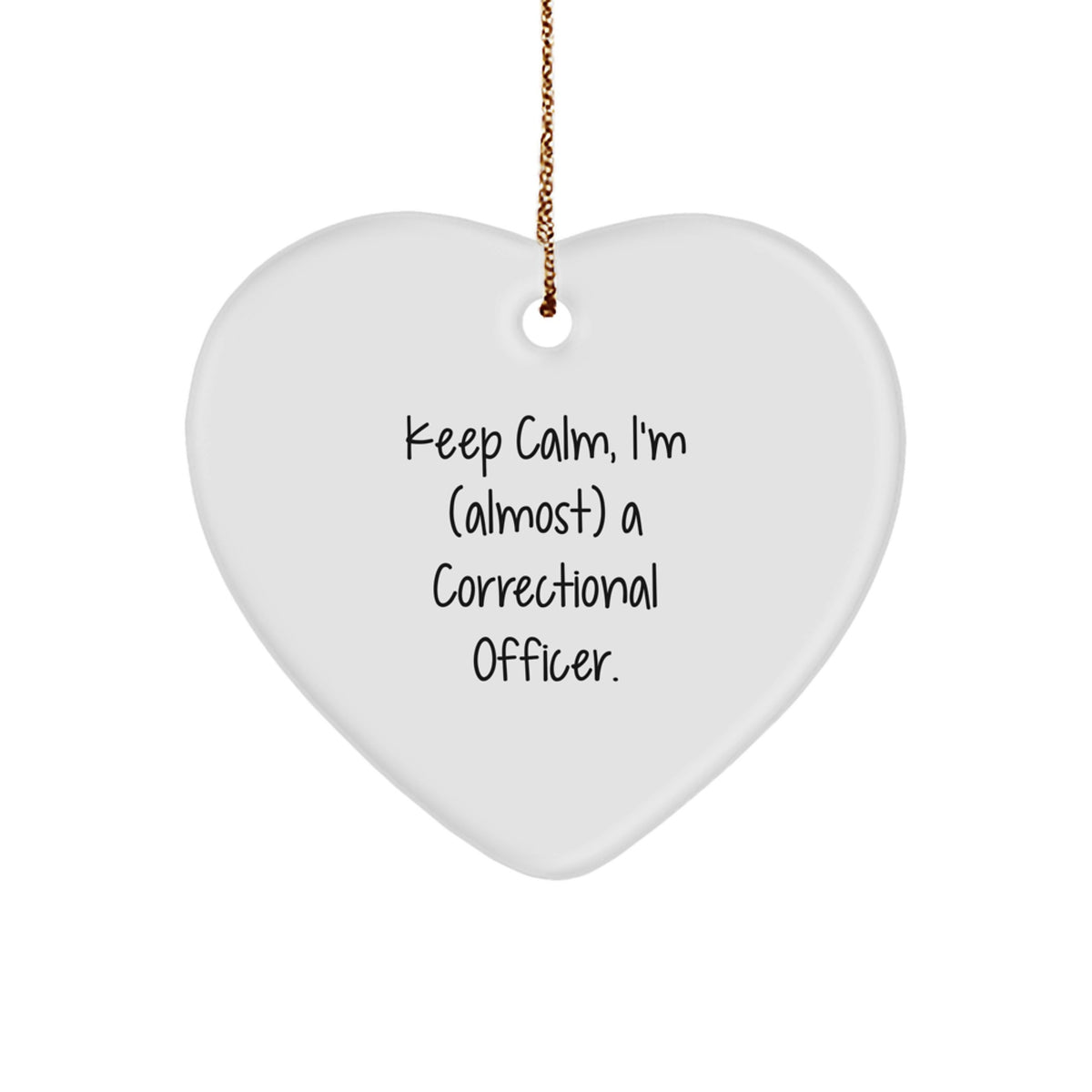Sassy Correctional Officer Christmas Ornament for Roommates Memento Gift - Image 1