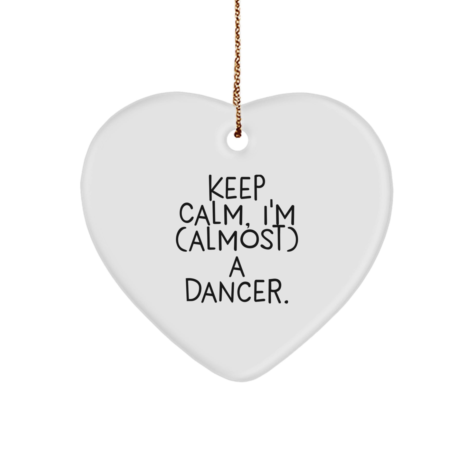 Funny Dancer Heart Ornament Gifts for Dancers, Christmas Unique Gifts from Friends - Image 1
