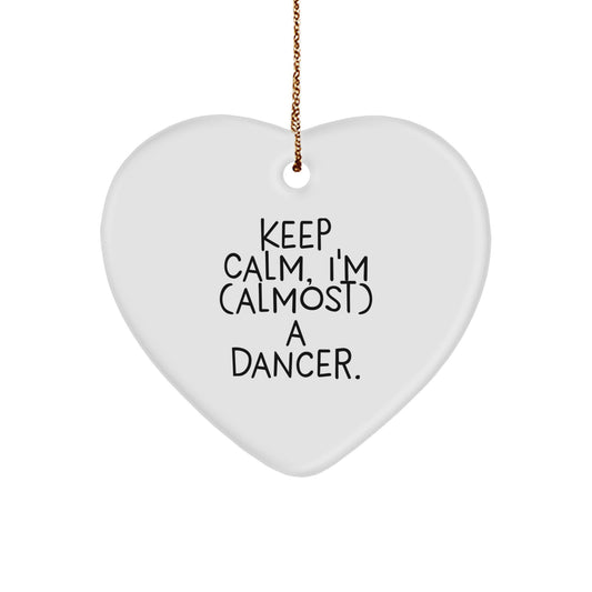 Funny Dancer Heart Ornament Gifts for Dancers, Christmas Unique Gifts from Friends - Image 1