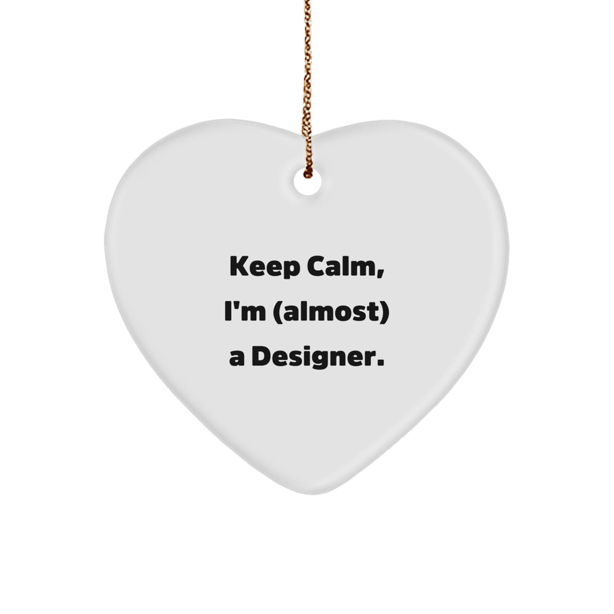 Calm Designer Novelty Unique Christmas Ornament for Friends Gift - Image 1