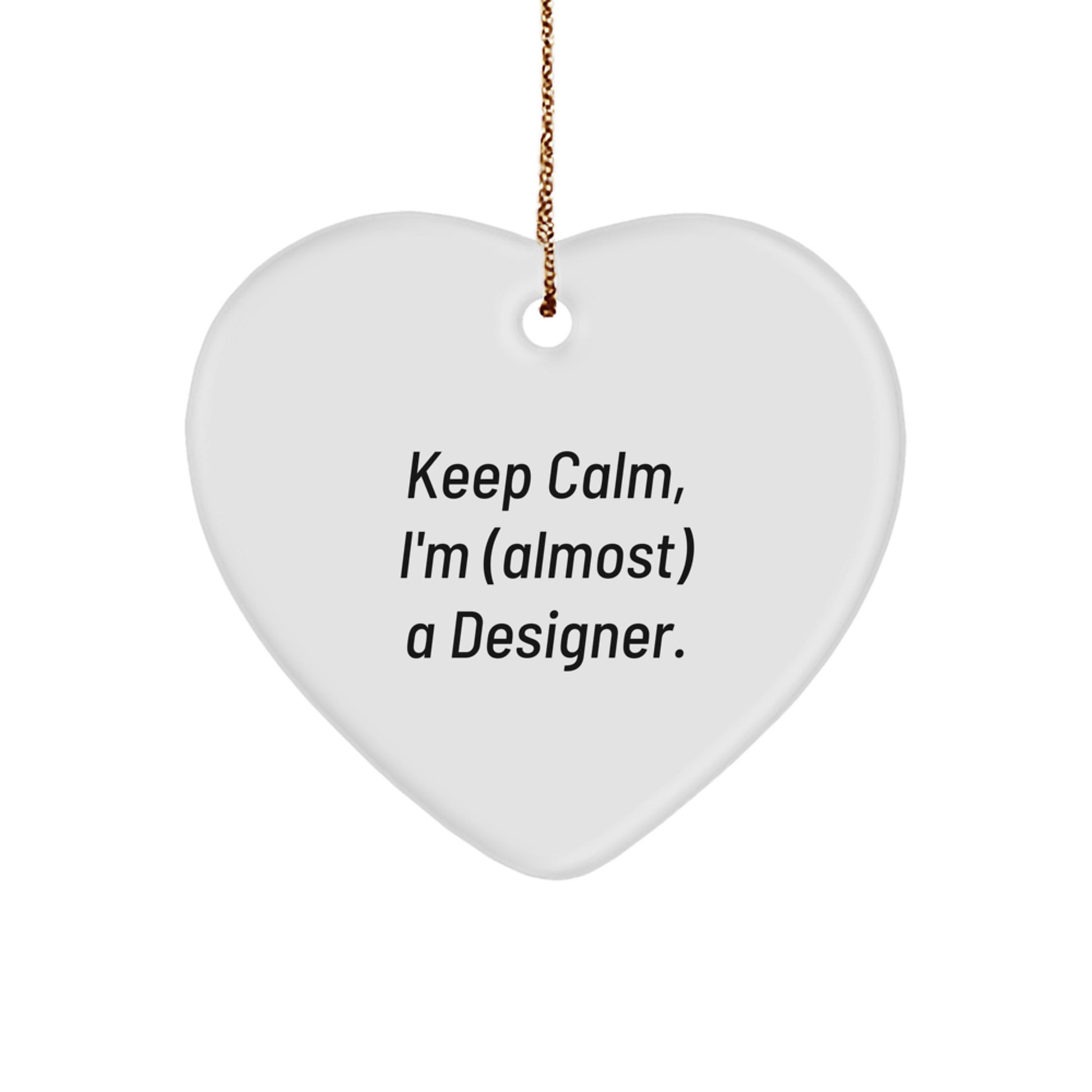 Christmas Gift for Her Designer Heart Ornament Keepsake Present - Image 1