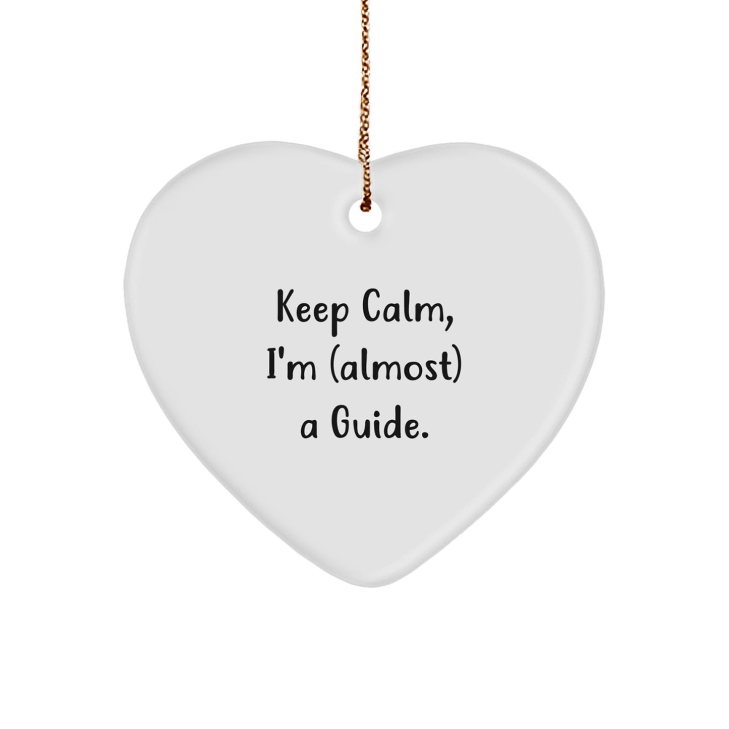 Guide Heart Ornament Christmas Gift for Coworkers Idea - Image 1