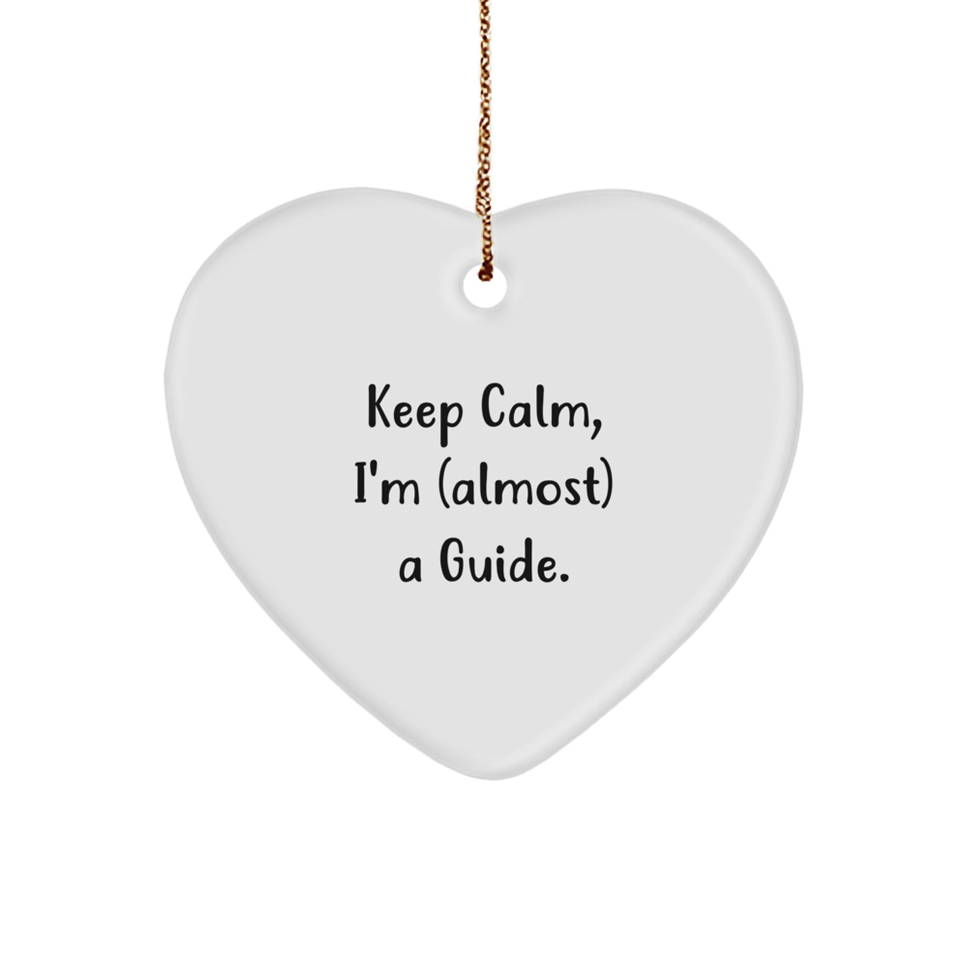 Guide Heart Ornament Christmas Gift for Coworkers Idea - Image 1