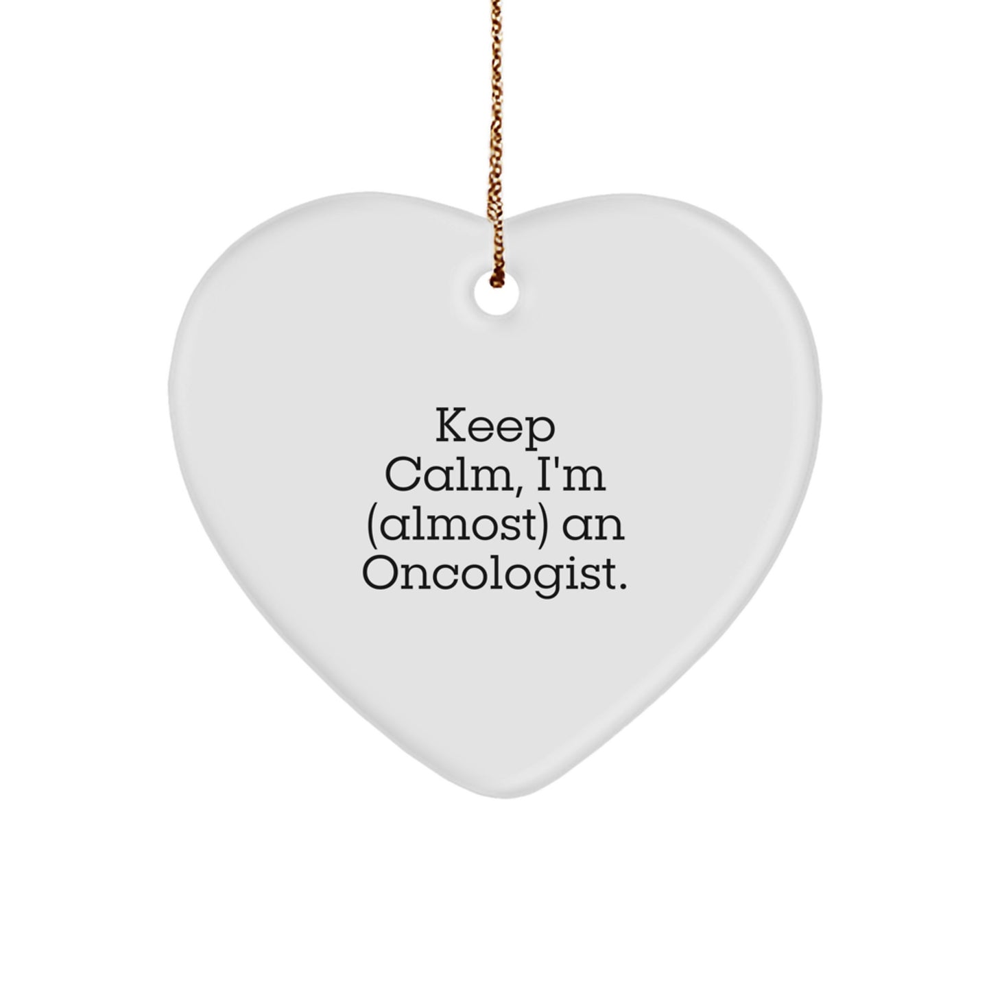 Christmas Gift for Her Oncologist Heart Ornament Present - Image 1