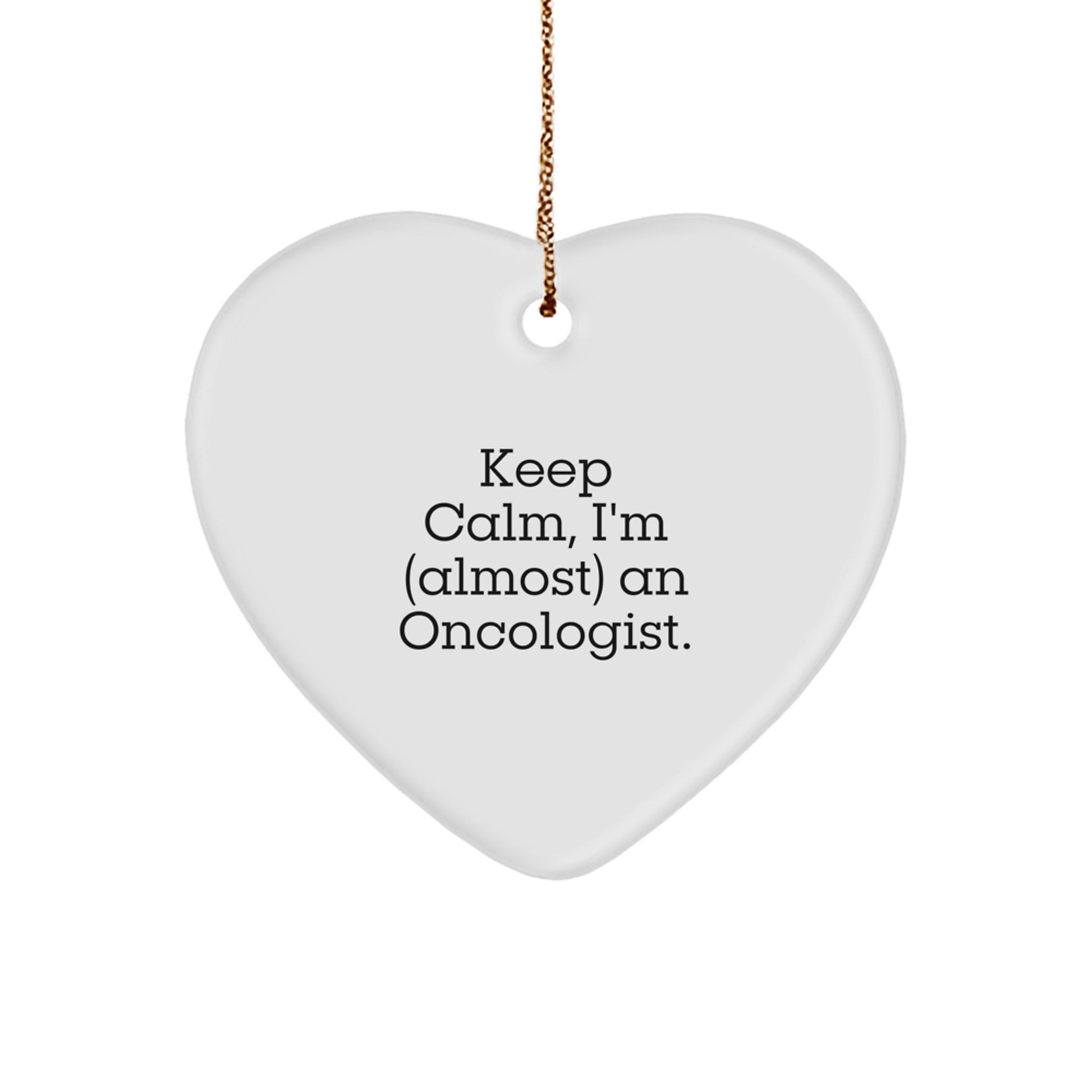 Christmas Gift for Her Oncologist Heart Ornament Present - Image 1