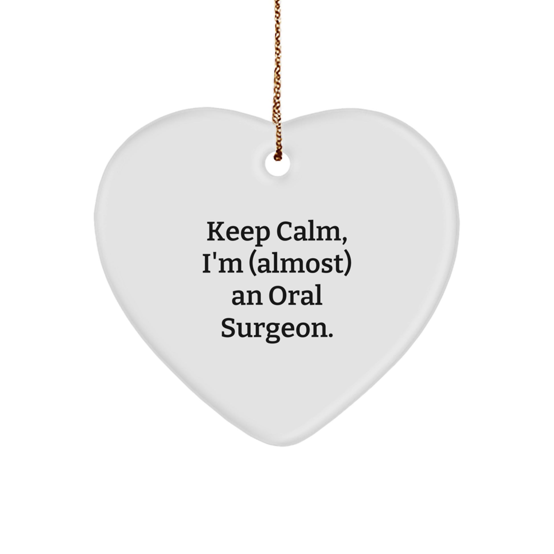 Funny Oral Surgeon Heart Ornament Gifts from Friends and Family for Christmas Unique Ideas - Image 1