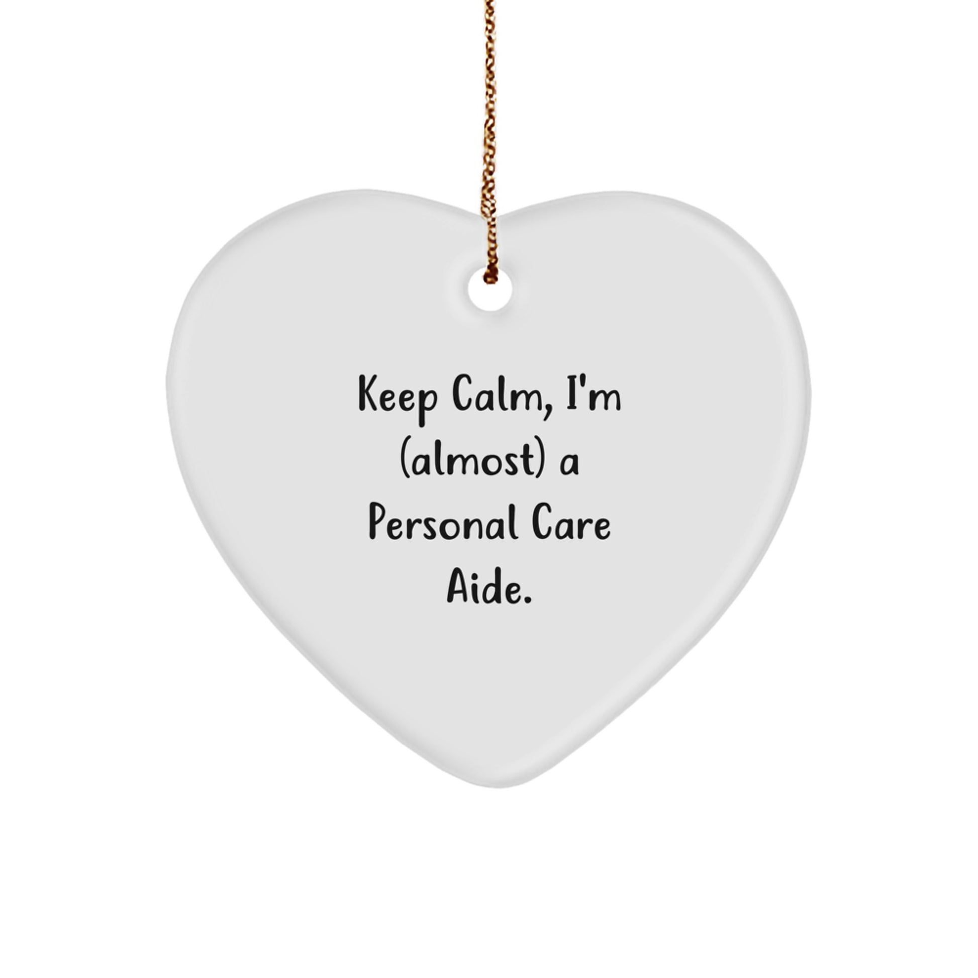 Personal Care Aide Heart Ornament for Coworkers Christmas Gift Idea - Image 1