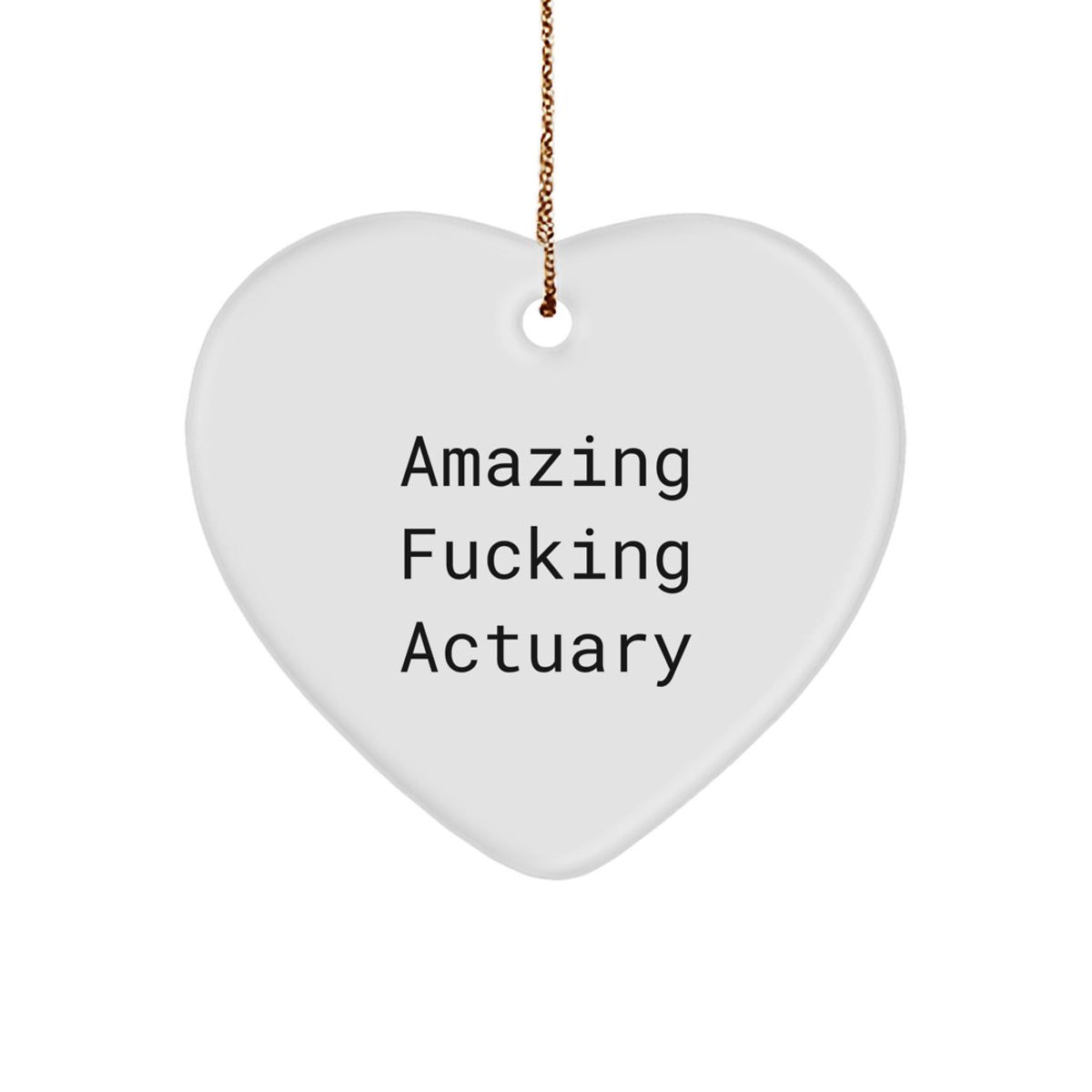 Bold Actuary Christmas Ornament Gift for Friends - Image 1