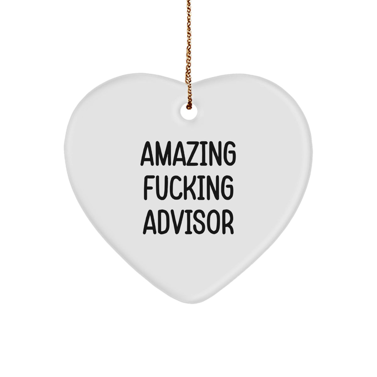 Advisor Heart Ornament Amazing Christmas Gift for Her Present - Image 1