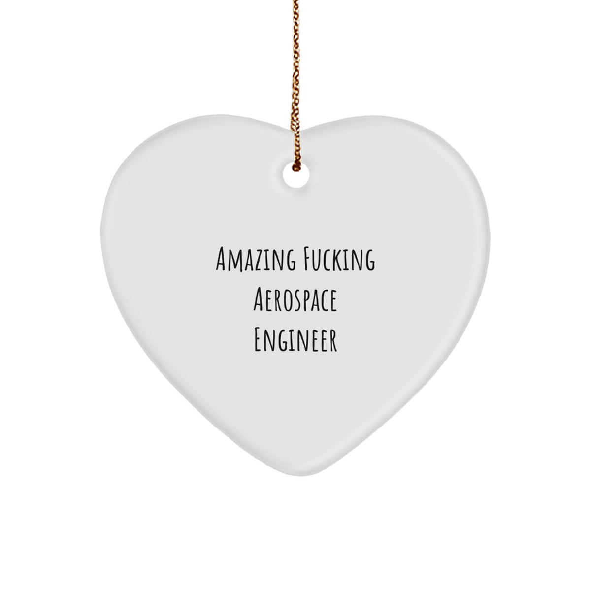 Essential Aerospace Engineer Heart Ornament for Neighbors Christmas Gift - Image 1