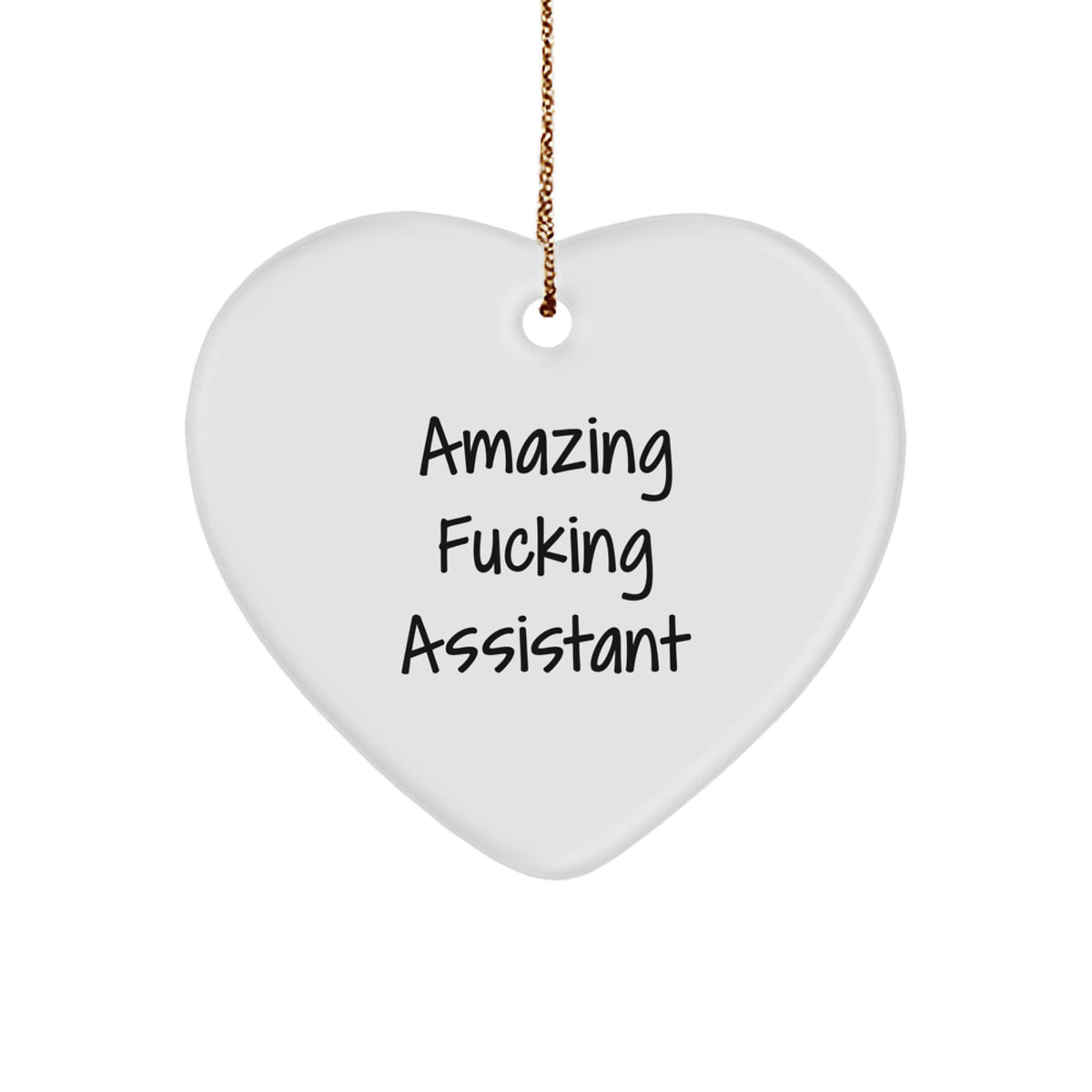 Assistant Heart Christmas Ornament Amazing Assistant Gift for Coworkers - Image 1