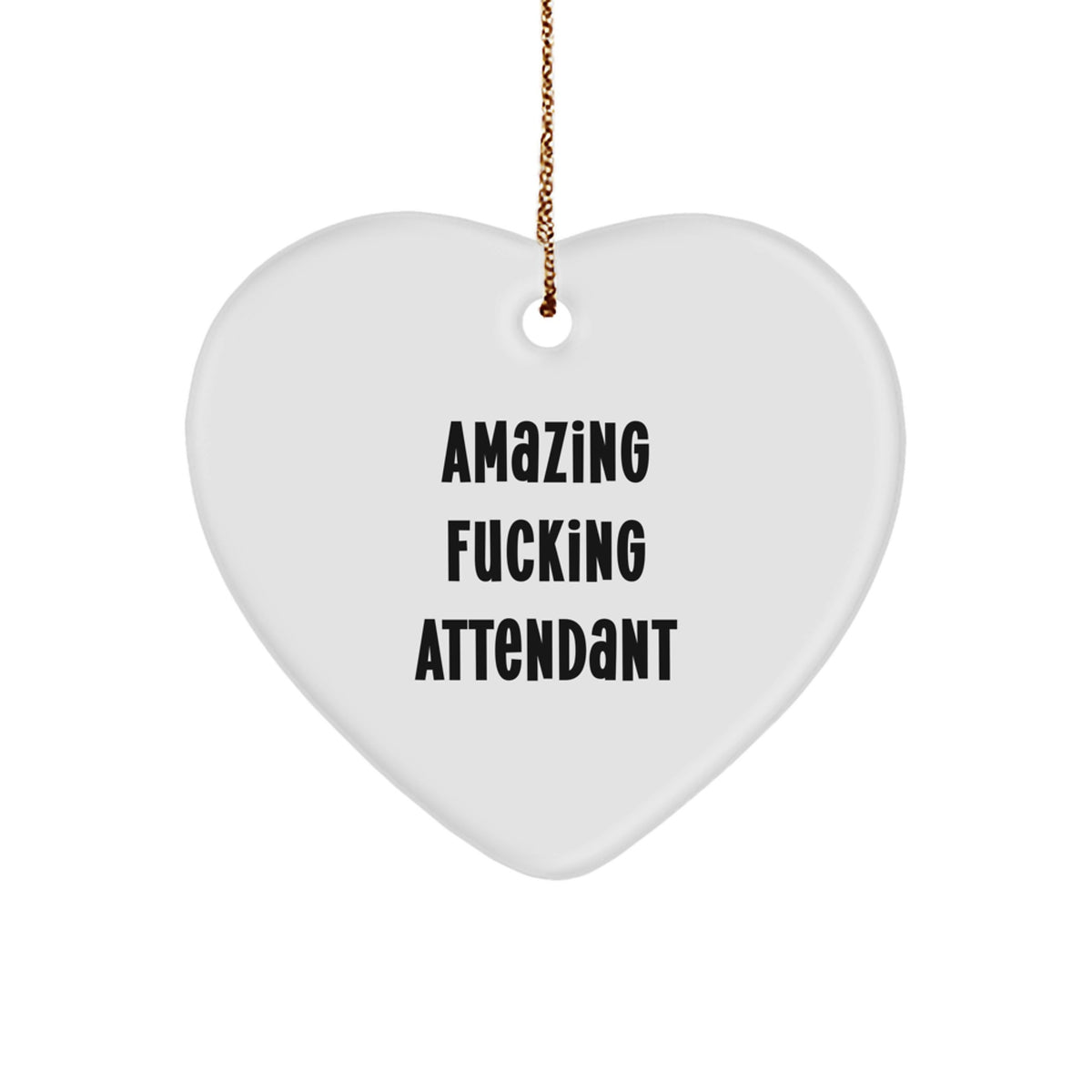 Christmas Gift for Roommates Attendant Heart Ornament Keepsake - Image 1