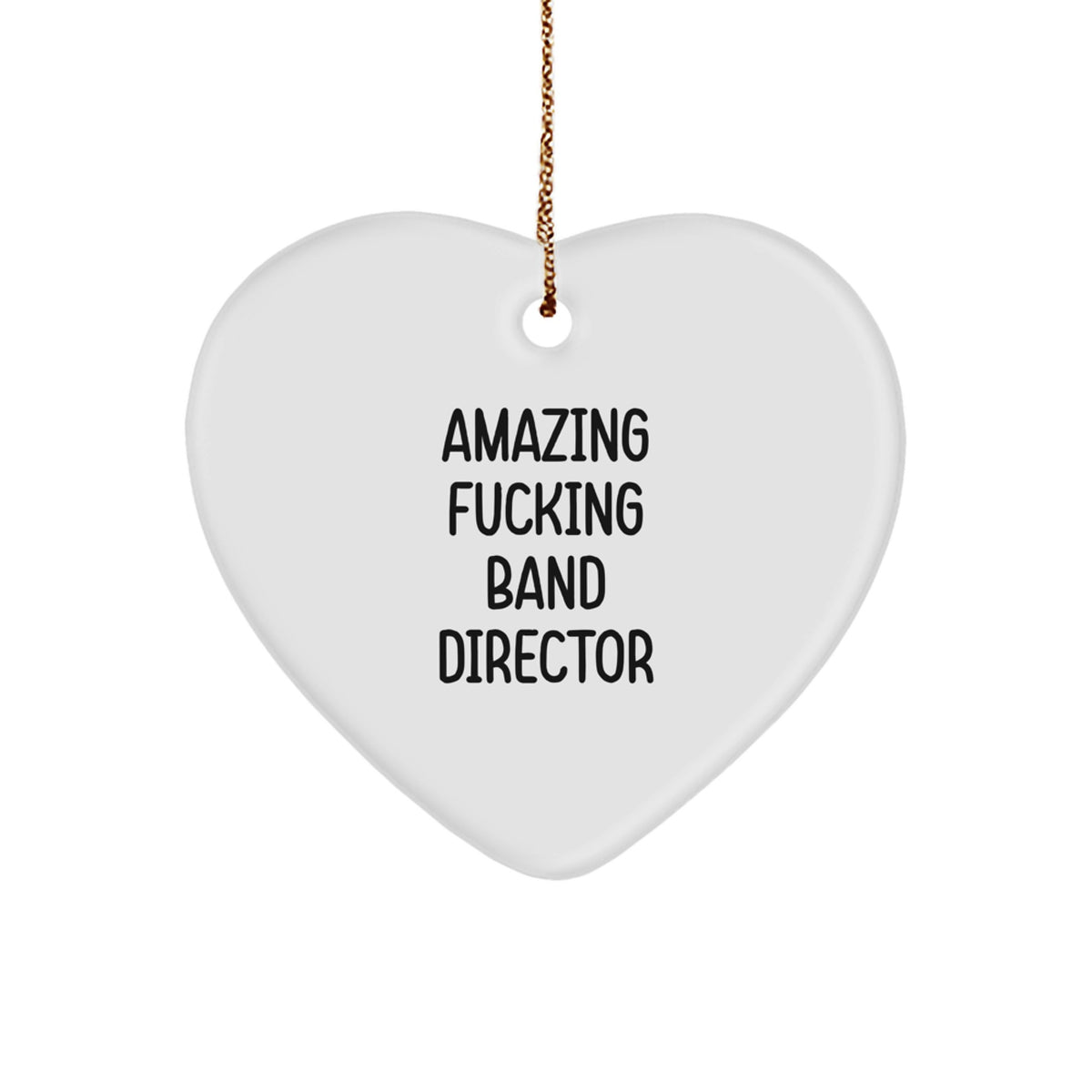 Heart Ornament – Amazing Boss Band Director Christmas Gift for Coworkers - Image 1