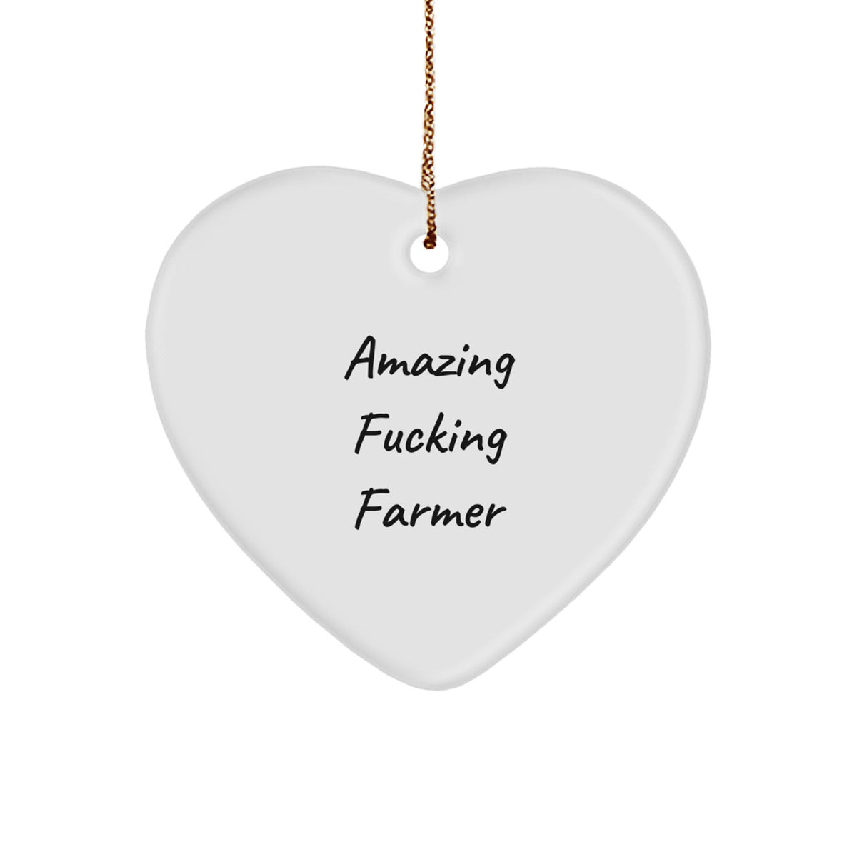 Favorite Farmer Heart Christmas Ornament for Kids Surprise Gift - Image 1