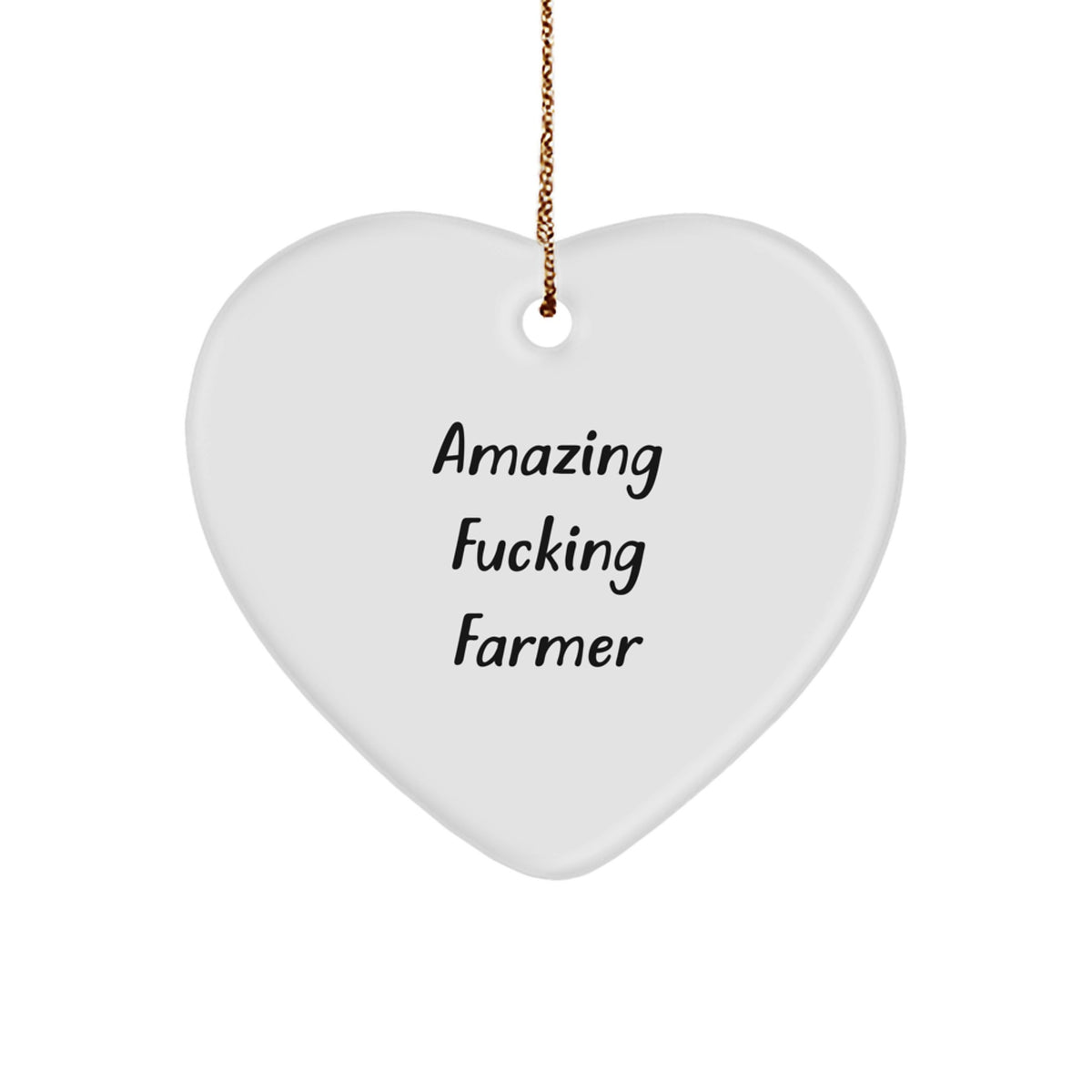 Amazing Fucking Farmer Christmas Ornament Gift for Family - A Treasure - Image 1
