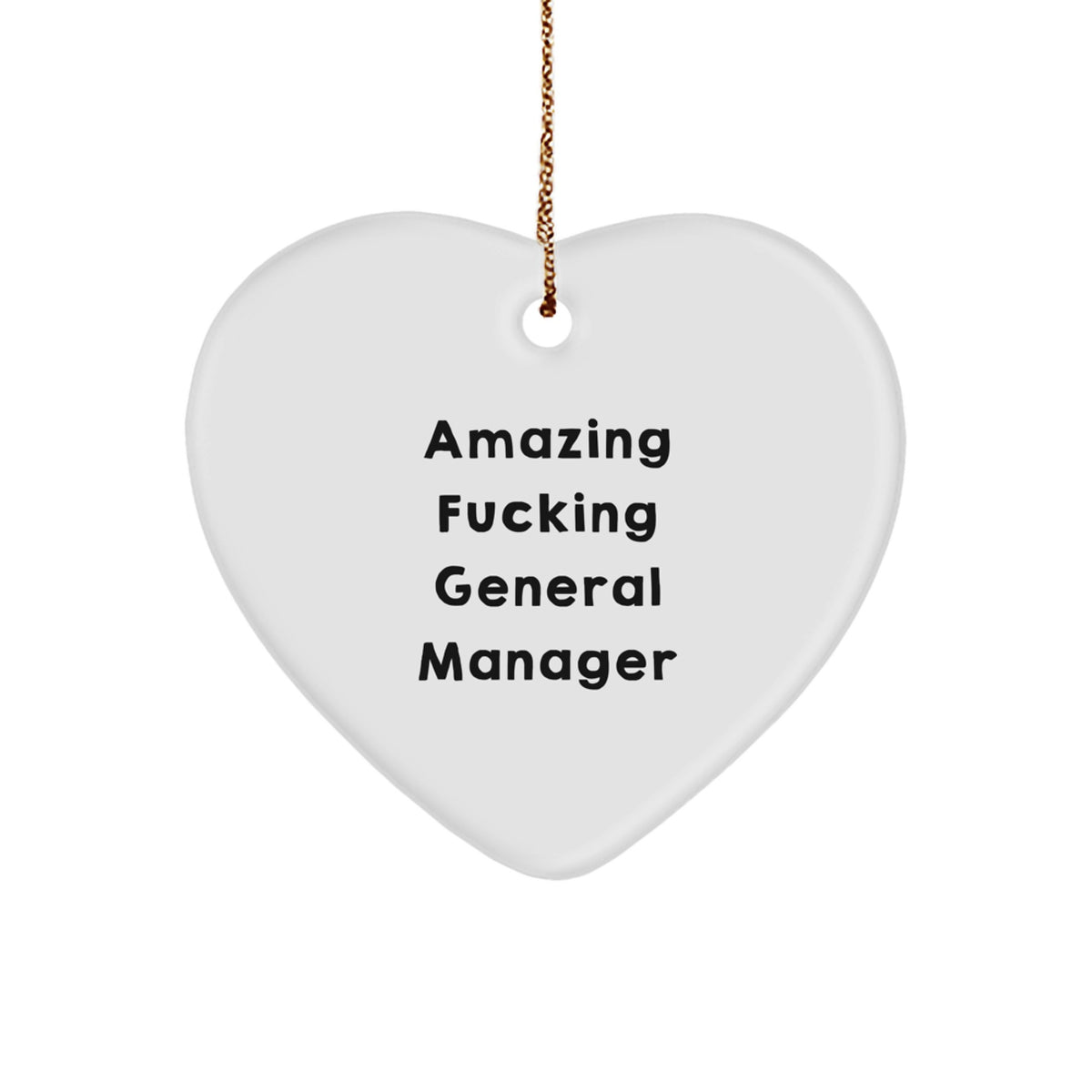 Heart Ornament for Coworkers – Amazing General Manager Christmas Gift - Image 1