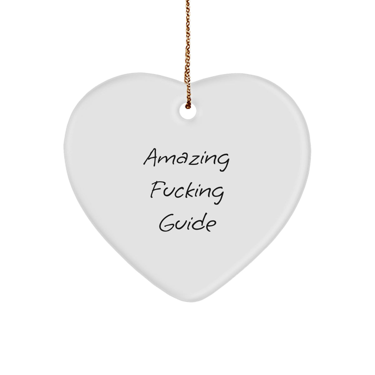Bold Guide Heart Christmas Ornament Gift for Friends Novelty - Image 1
