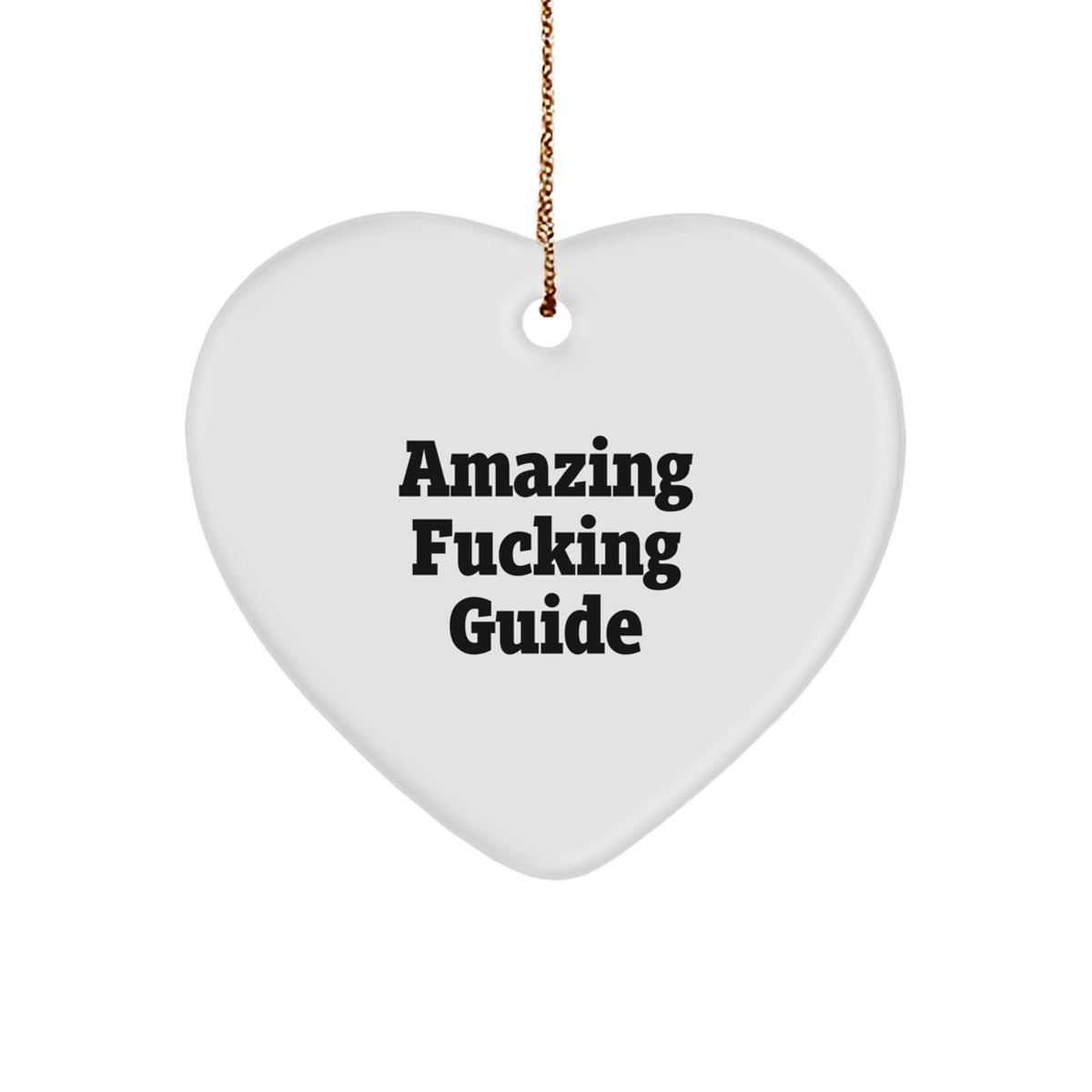 Guide Heart Christmas Ornament Gift for Coworkers Idea Holiday Keepsake - Image 1