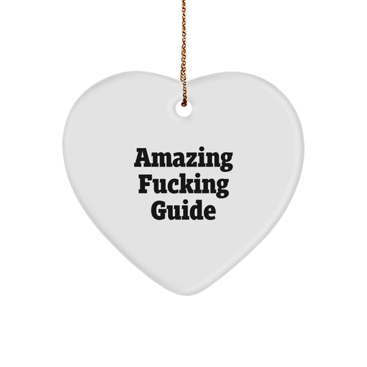 Guide Heart Christmas Ornament Gift for Coworkers Idea Holiday Keepsake - Image 1