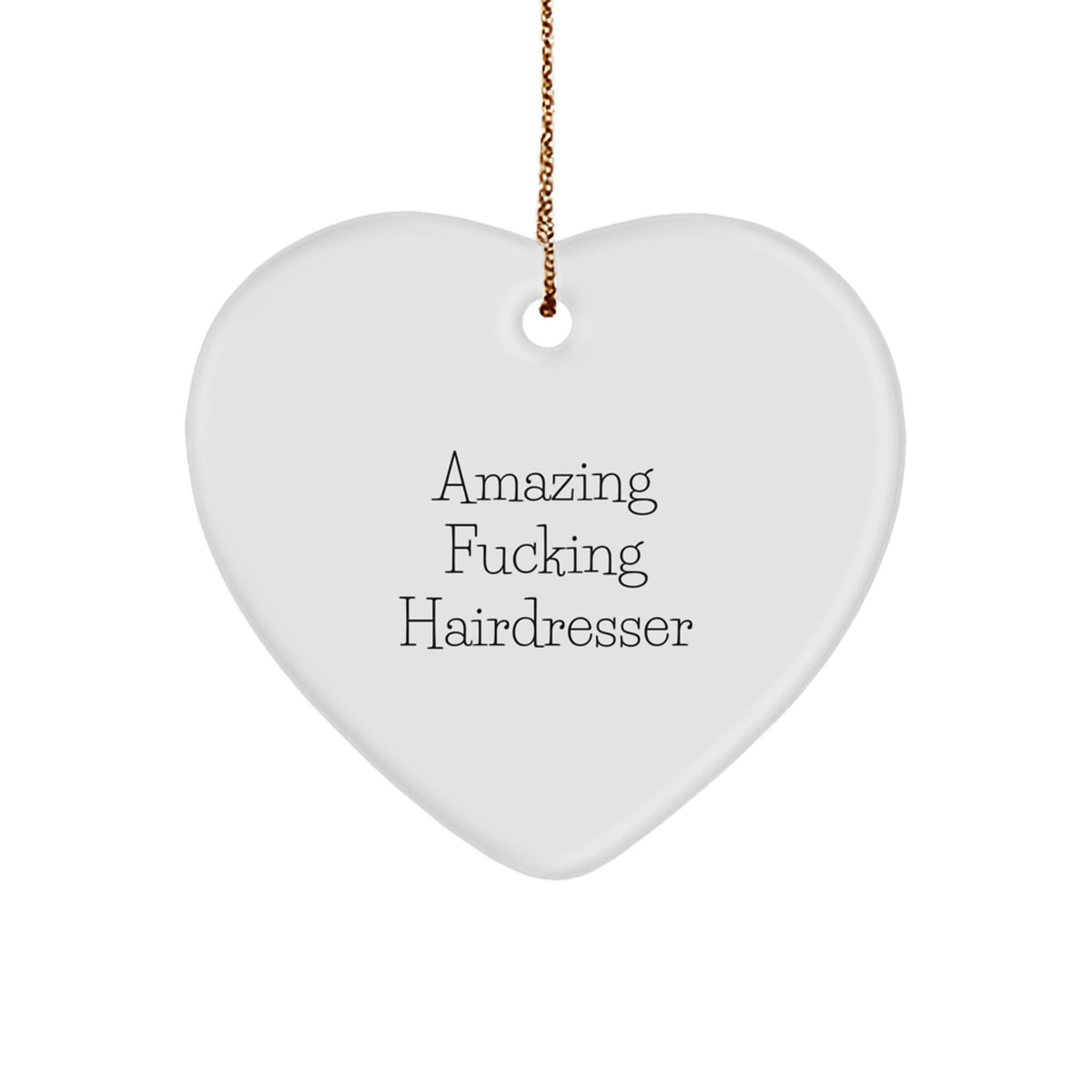 Hairdresser Heart Ornament Hairdresser for Friends Christmas Unique Gift - Image 1