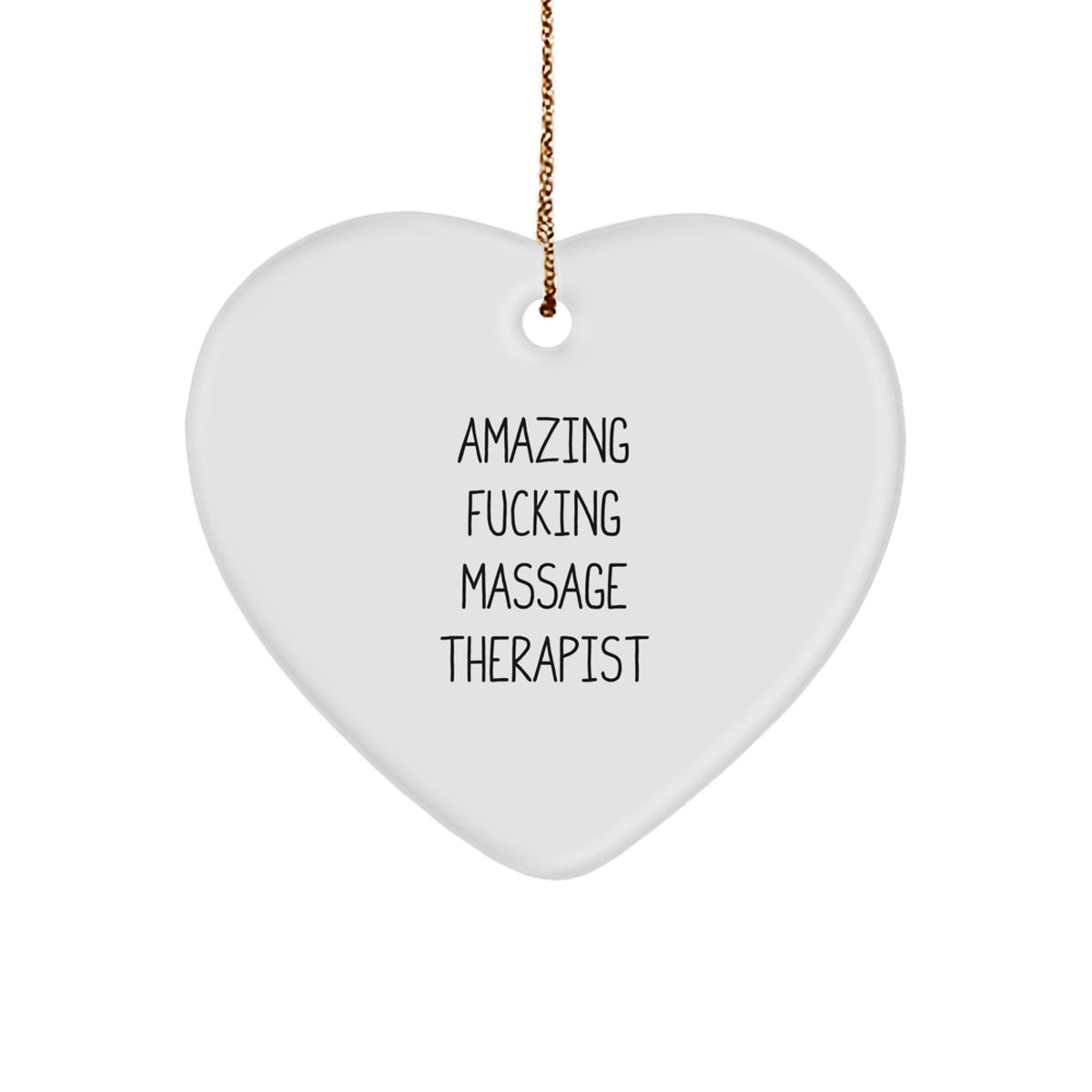 Favorite Massage Therapist Heart Ornament for Kids Christmas Gift - Image 1