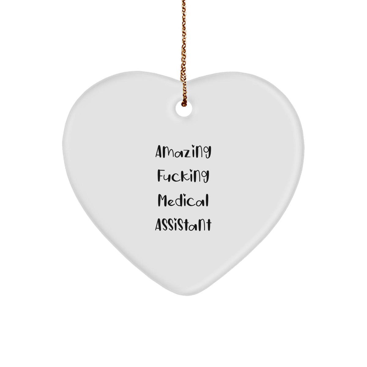 Medical Assistant Heart Ornament Christmas Unique Gift Idea for Coworkers - Image 1