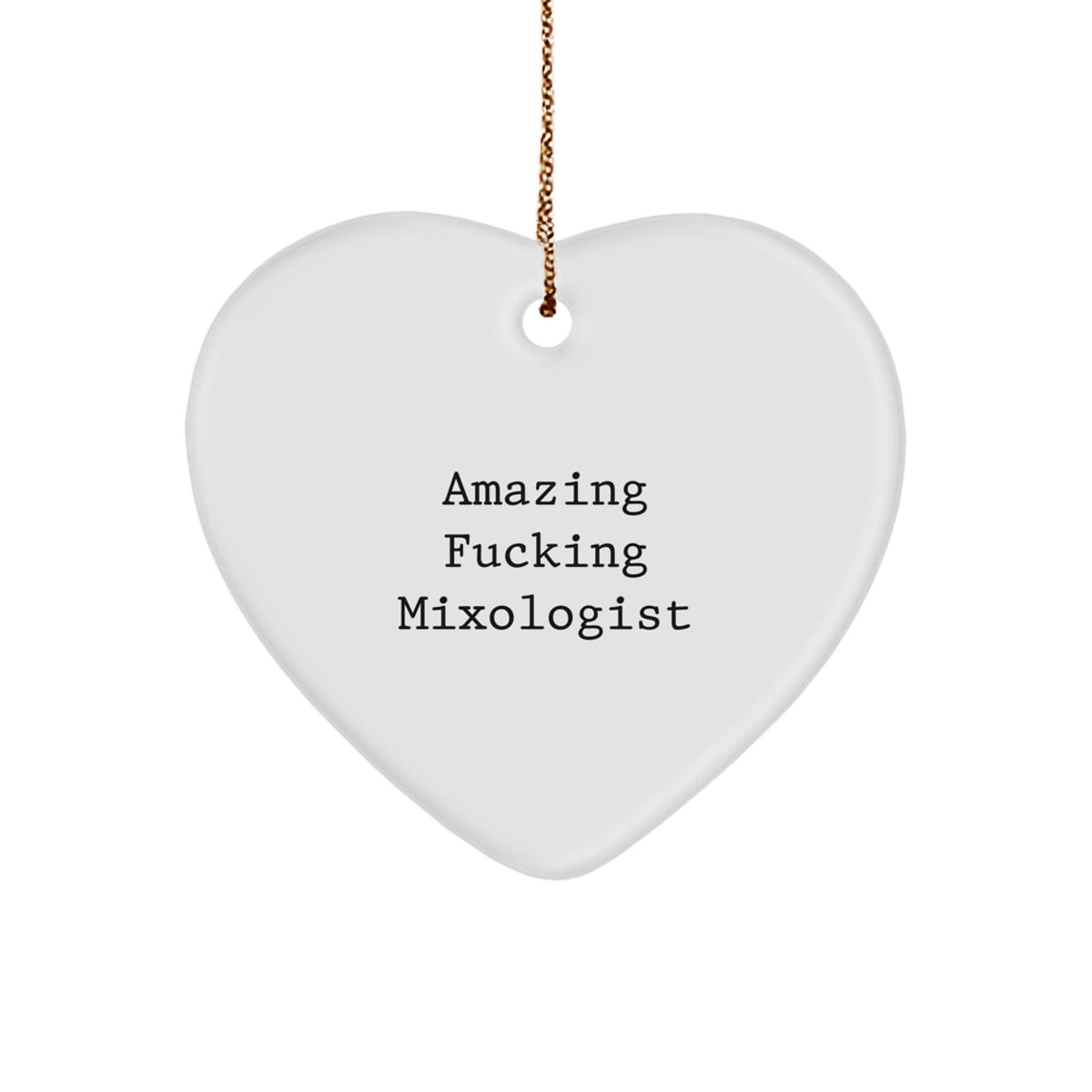 Mixologist Treasure Heart Ornament for Family Christmas Gift - Image 1