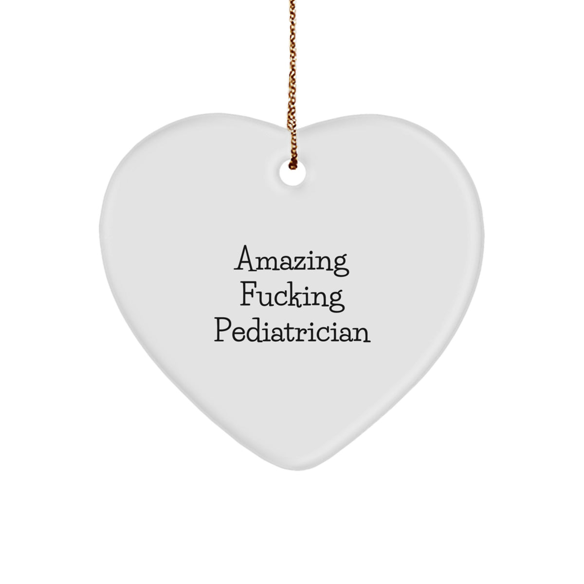 Heart Ornament for Coworkers Idea – Amazing Pediatrician Christmas Gift - Image 1