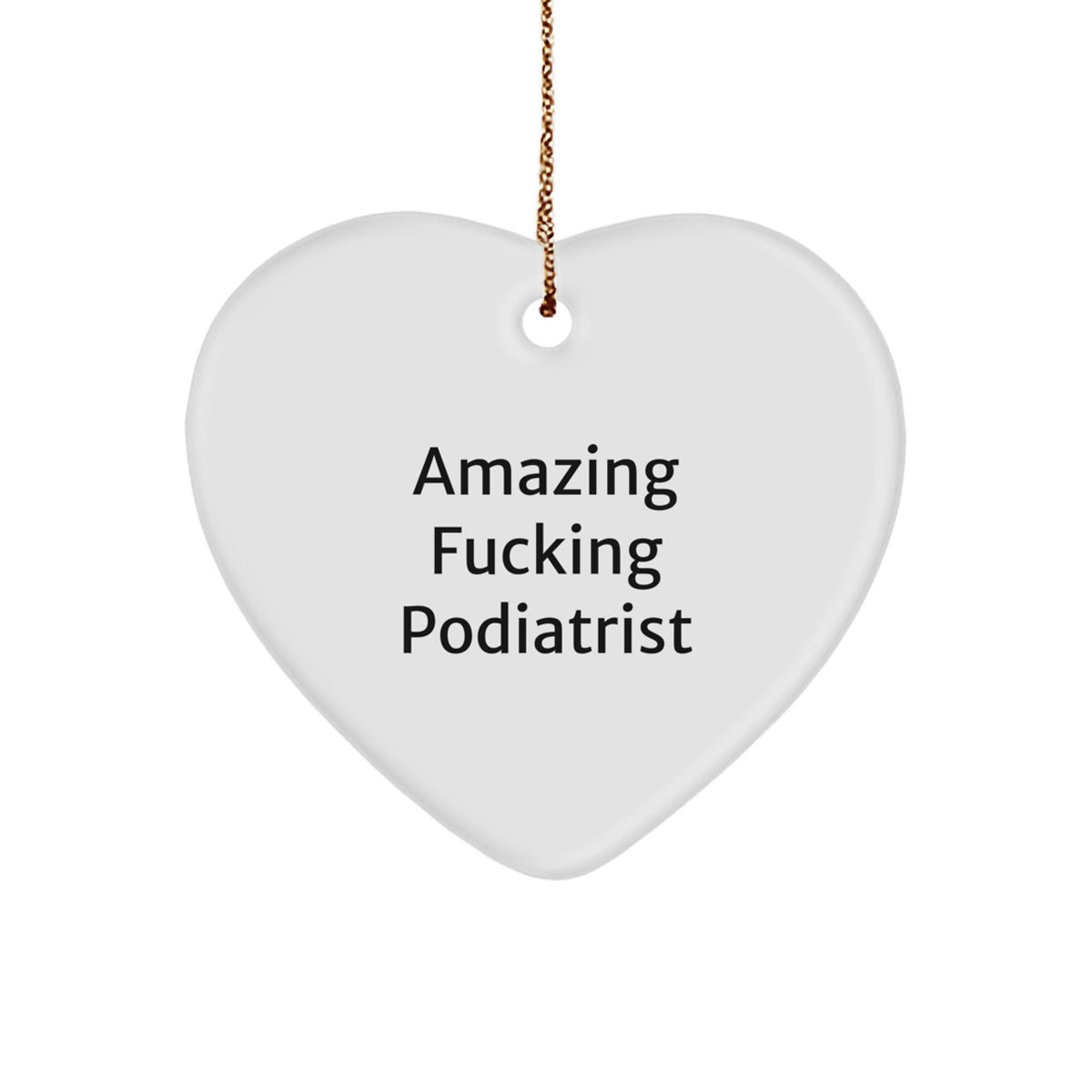 Podiatrist Heart Ornament for a Best Friend Gift – Christmas Keepsake - Image 1