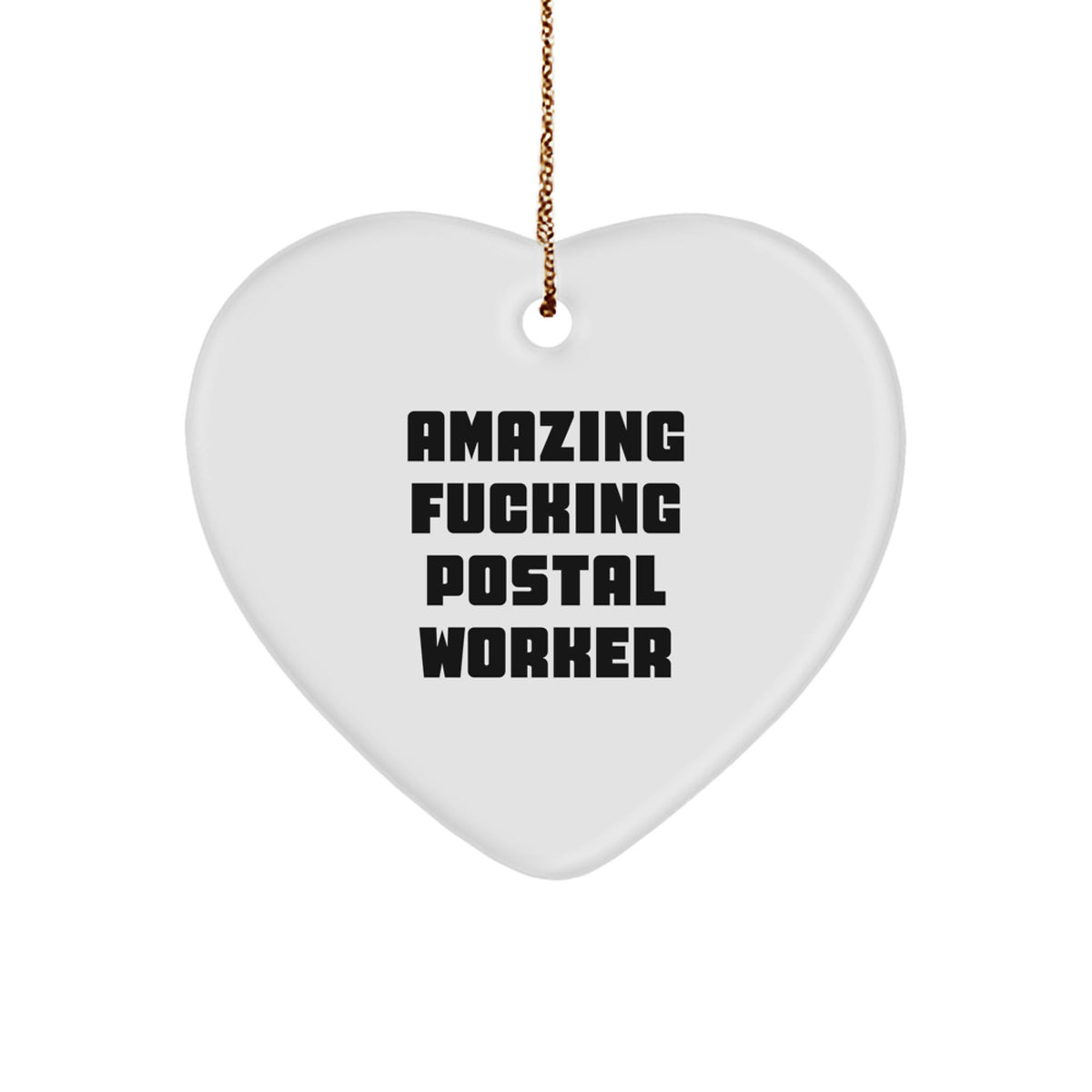 Favorite Christmas Ornament Gift for Kids - Amazing Fucking Postal - Image 1
