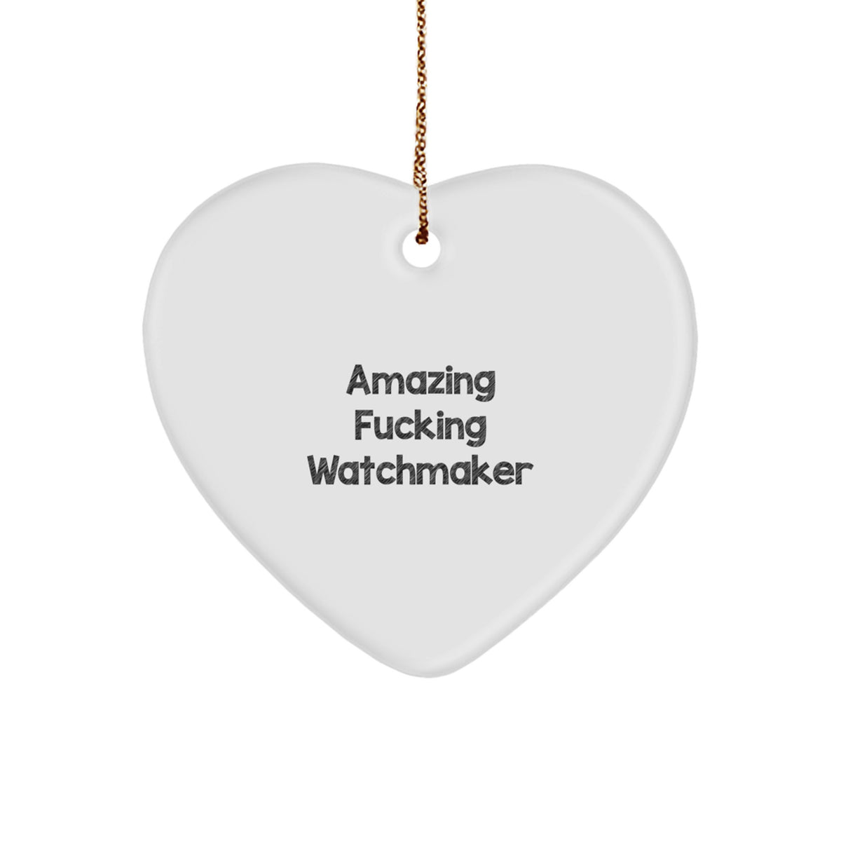 Watchmaker Essential Heart Ornament for a Best Friend Christmas Gift - Image 1